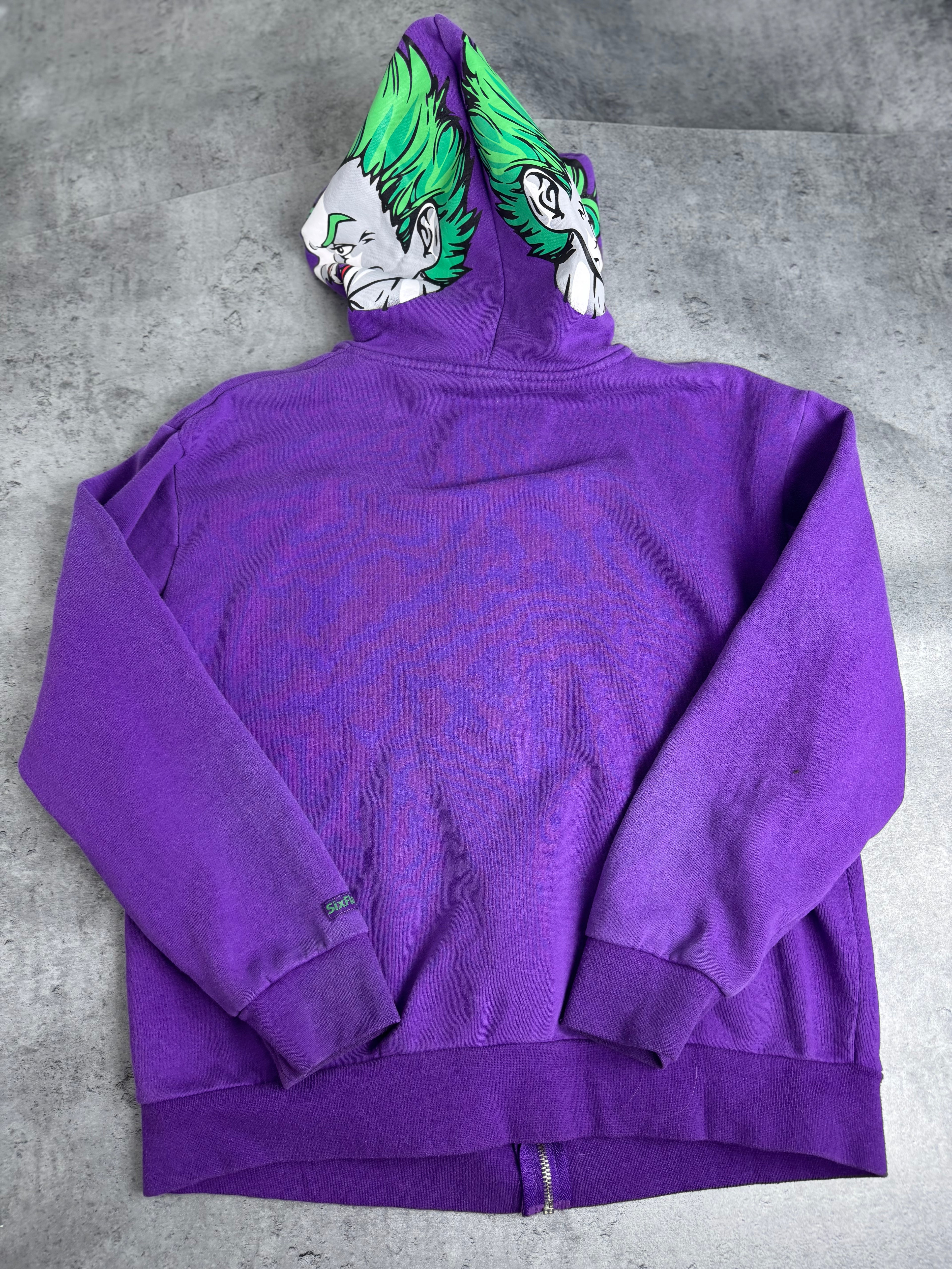Joker Six Flags Cartoon Bluza z Kapturem Grafika na Kapturze DC Comics aka Shark