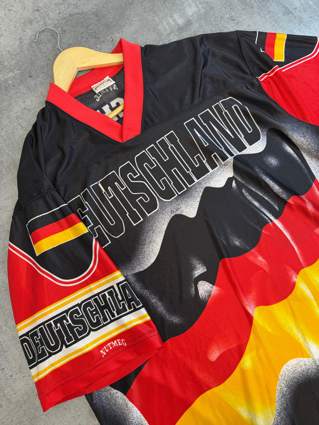 90s Nutmeg Vintage Fan Germany National Team Oversized AOP Jersey Tee Shirt PIŁKARSKA