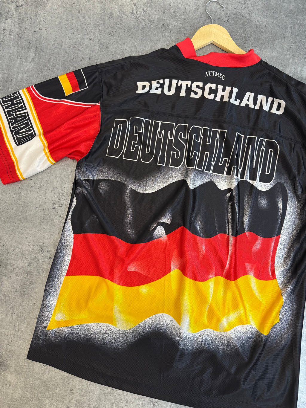 90s Nutmeg Vintage Fan Germany National Team Oversized AOP Jersey Tee Shirt PIŁKARSKA