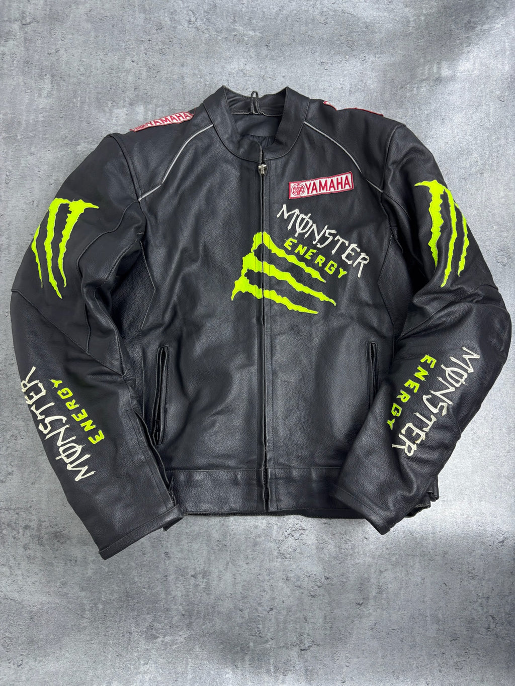 MONSTER ENERGY LEATHER MOTORCYCLE JACKET