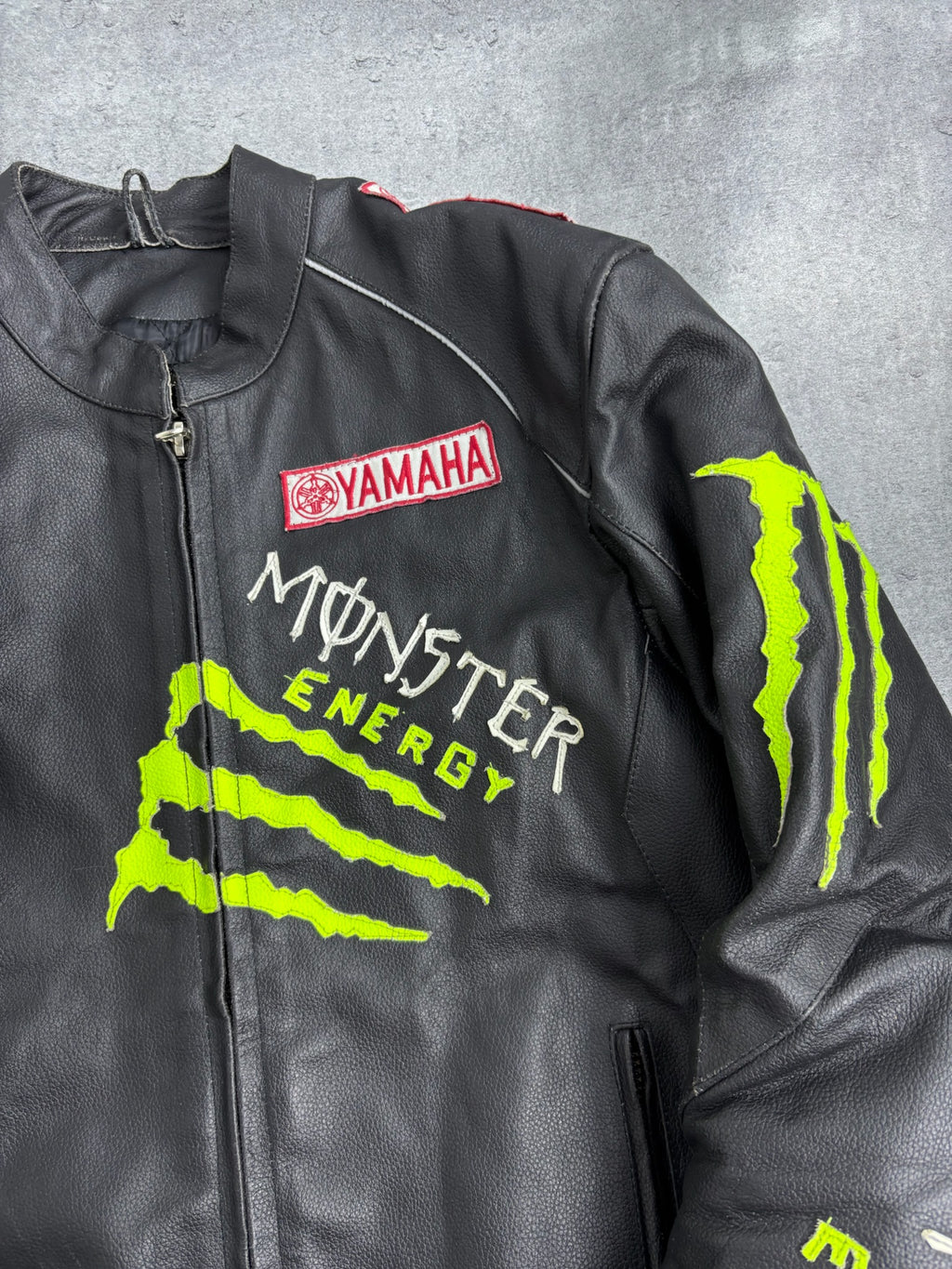 MONSTER ENERGY LEATHER MOTORCYCLE JACKET