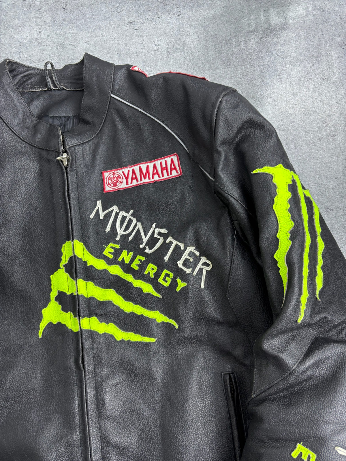 MONSTER ENERGY LEATHER MOTORCYCLE JACKET