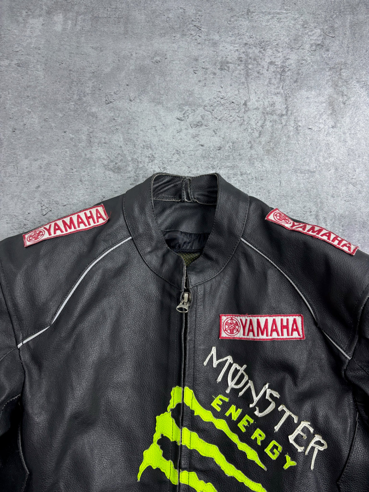 MONSTER ENERGY LEATHER MOTORCYCLE JACKET