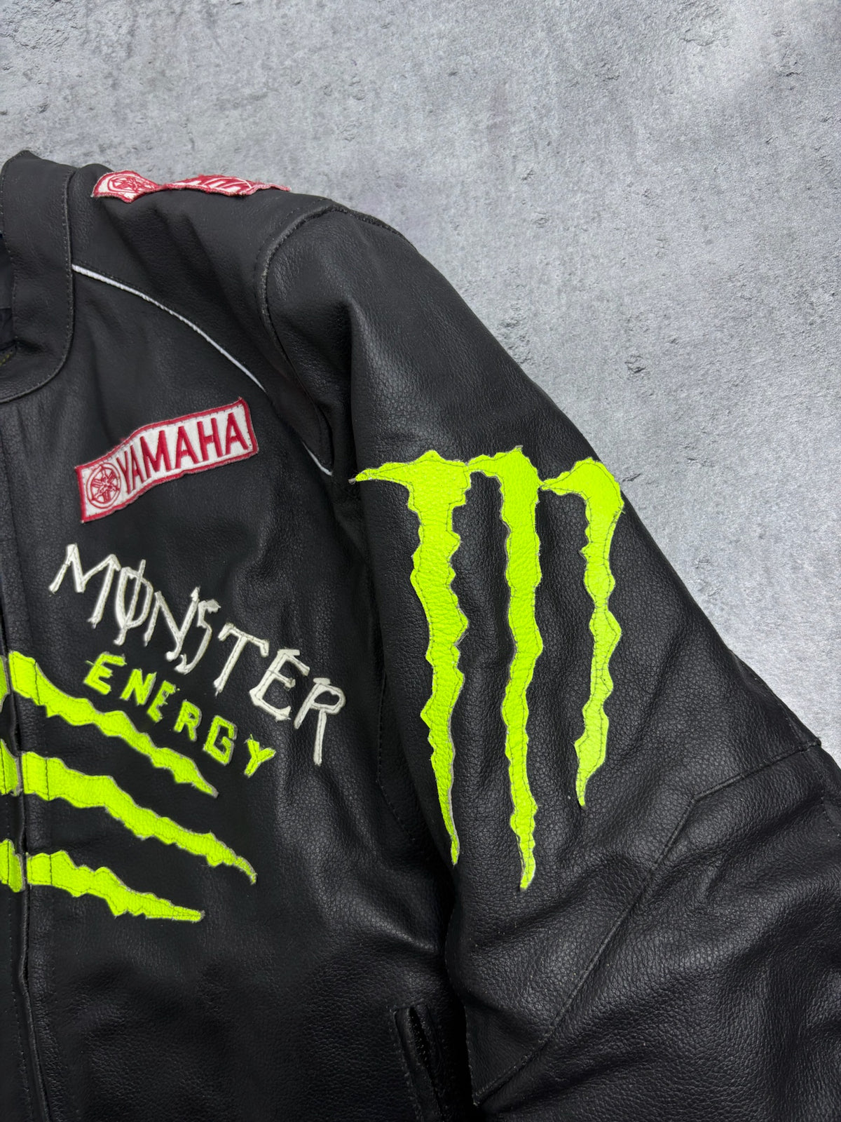 MONSTER ENERGY LEATHER MOTORCYCLE JACKET