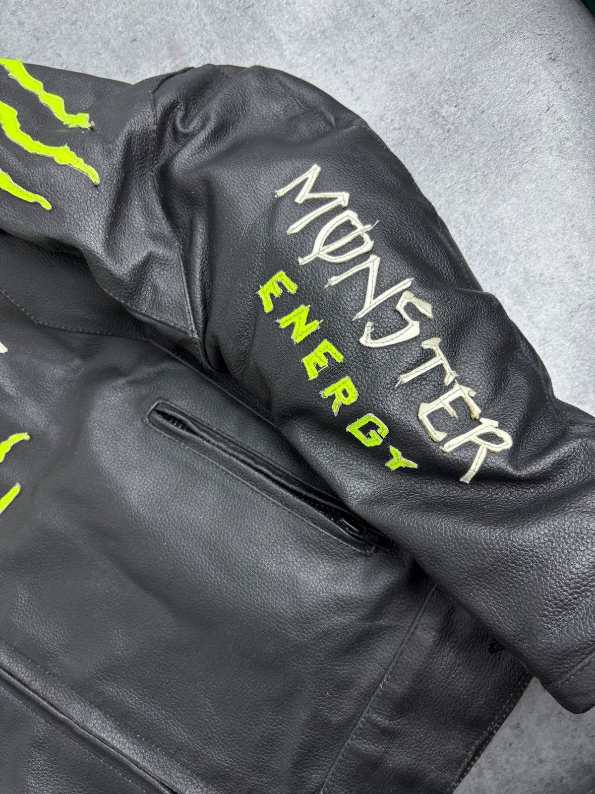 MONSTER ENERGY LEATHER MOTORCYCLE JACKET