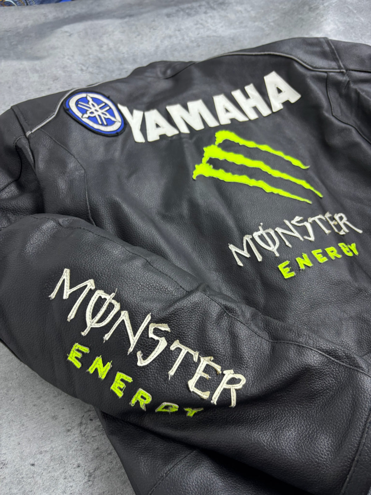 MONSTER ENERGY LEATHER MOTORCYCLE JACKET