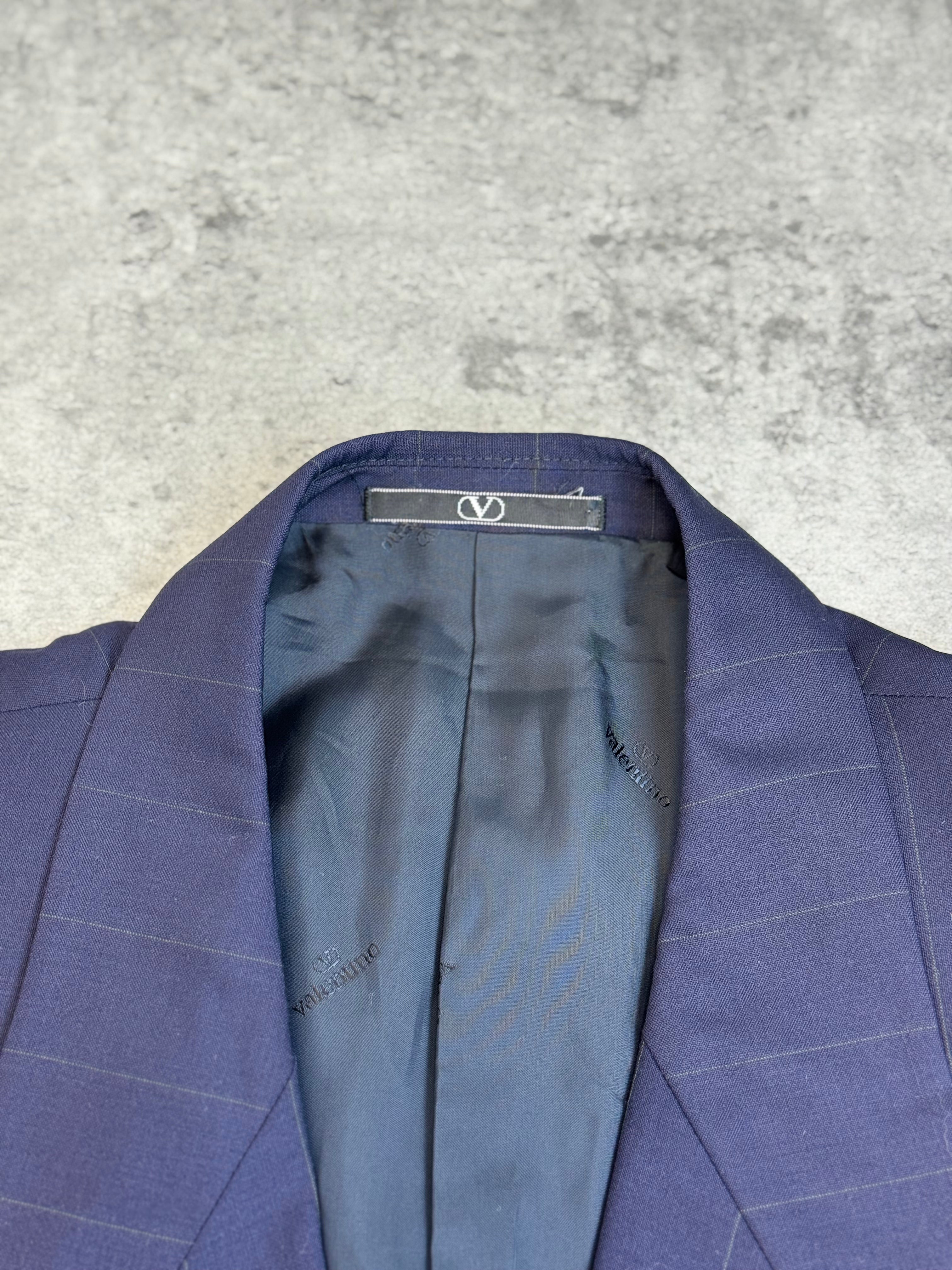 Valentino 90s Wełniany Dwurzędowy Garnitur Set Marynarka Spodnie Wełniane Vintage designer highend