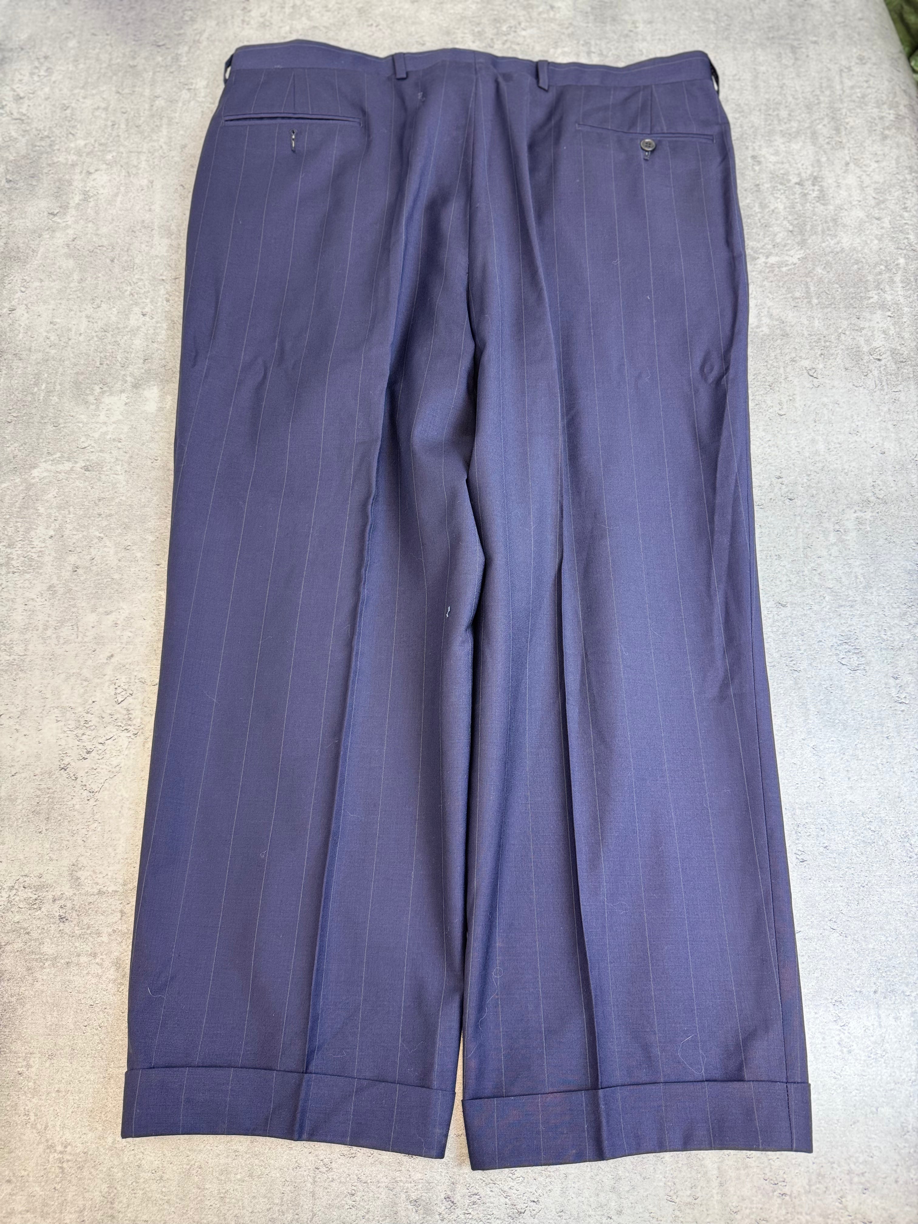 Valentino 90s Wełniany Dwurzędowy Garnitur Set Marynarka Spodnie Wełniane Vintage designer highend