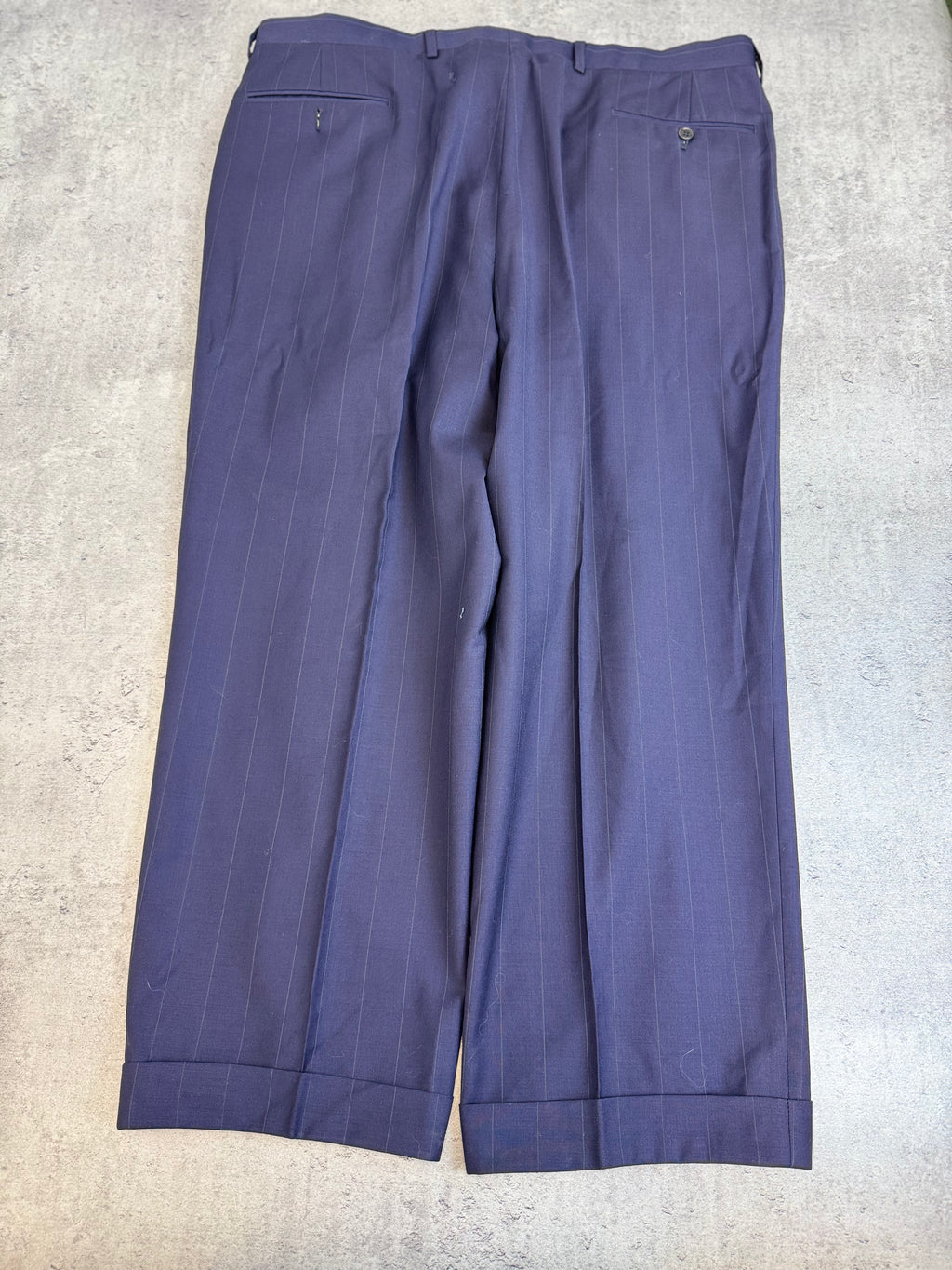 Valentino 90s Wełniany Dwurzędowy Garnitur Set Marynarka Spodnie Wełniane Vintage designer highend