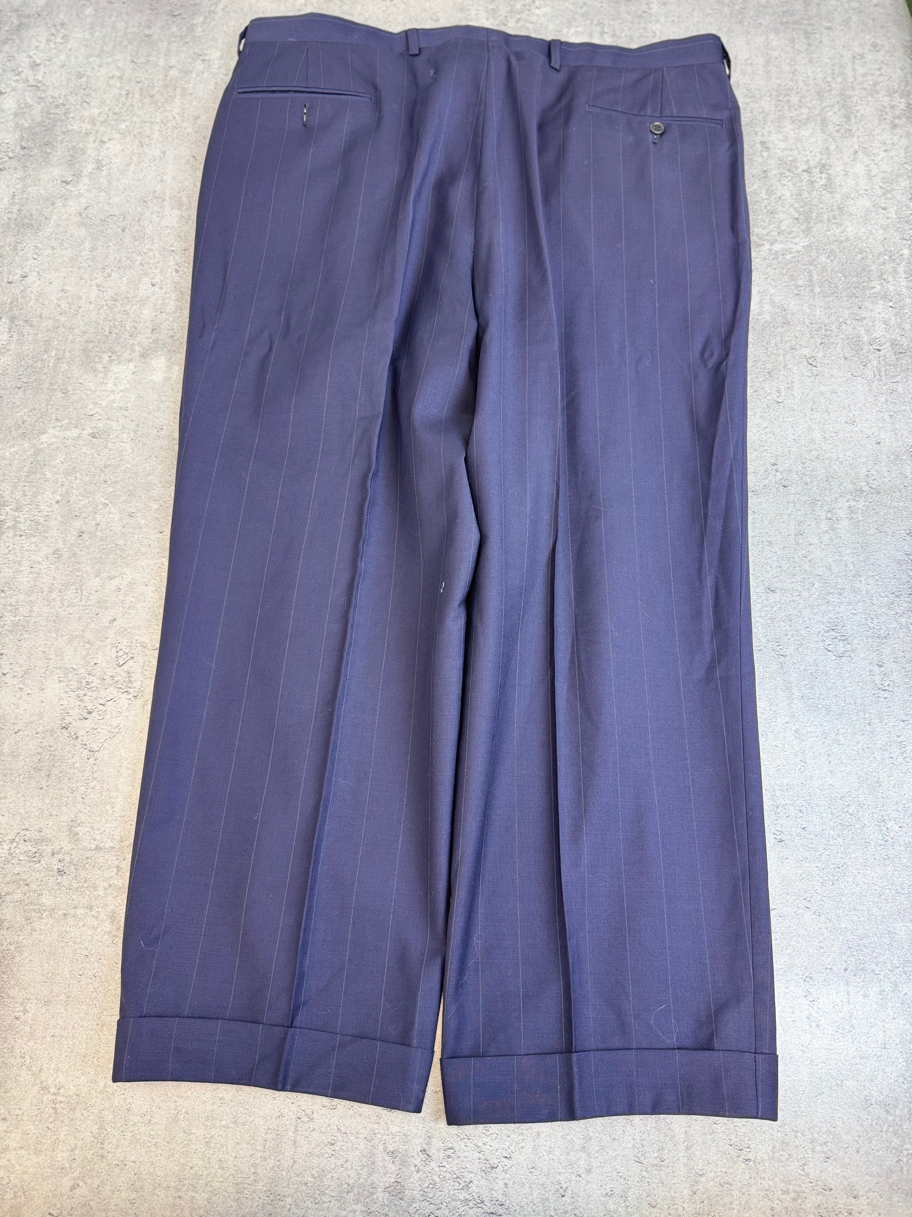 Valentino 90s Wełniany Dwurzędowy Garnitur Set Marynarka Spodnie Wełniane Vintage designer highend