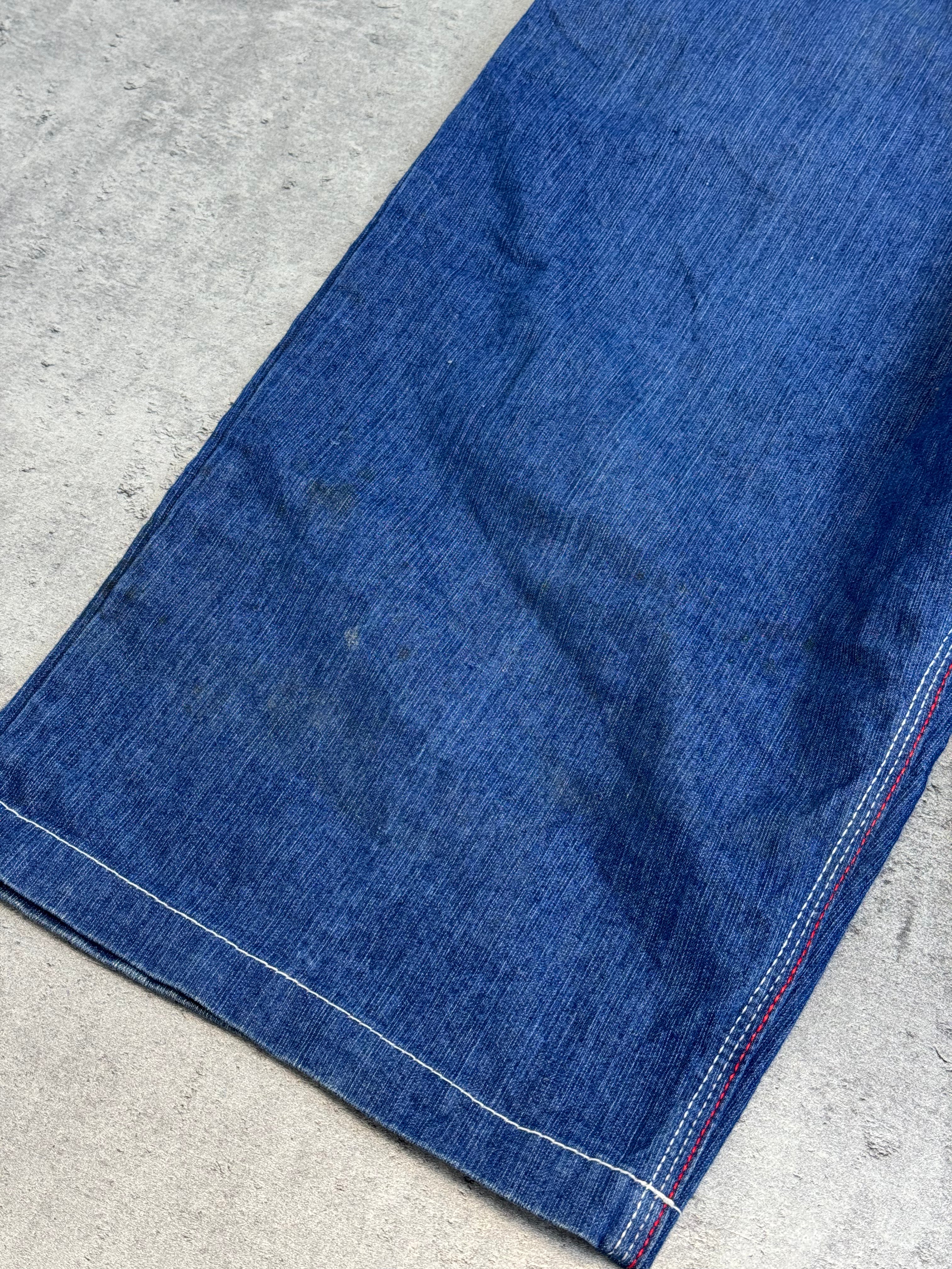 Coogi Baggy Jorts Spodenki Długie Szerokie Jeansowe Szorty Oldschool 90s Vintage Embroidery