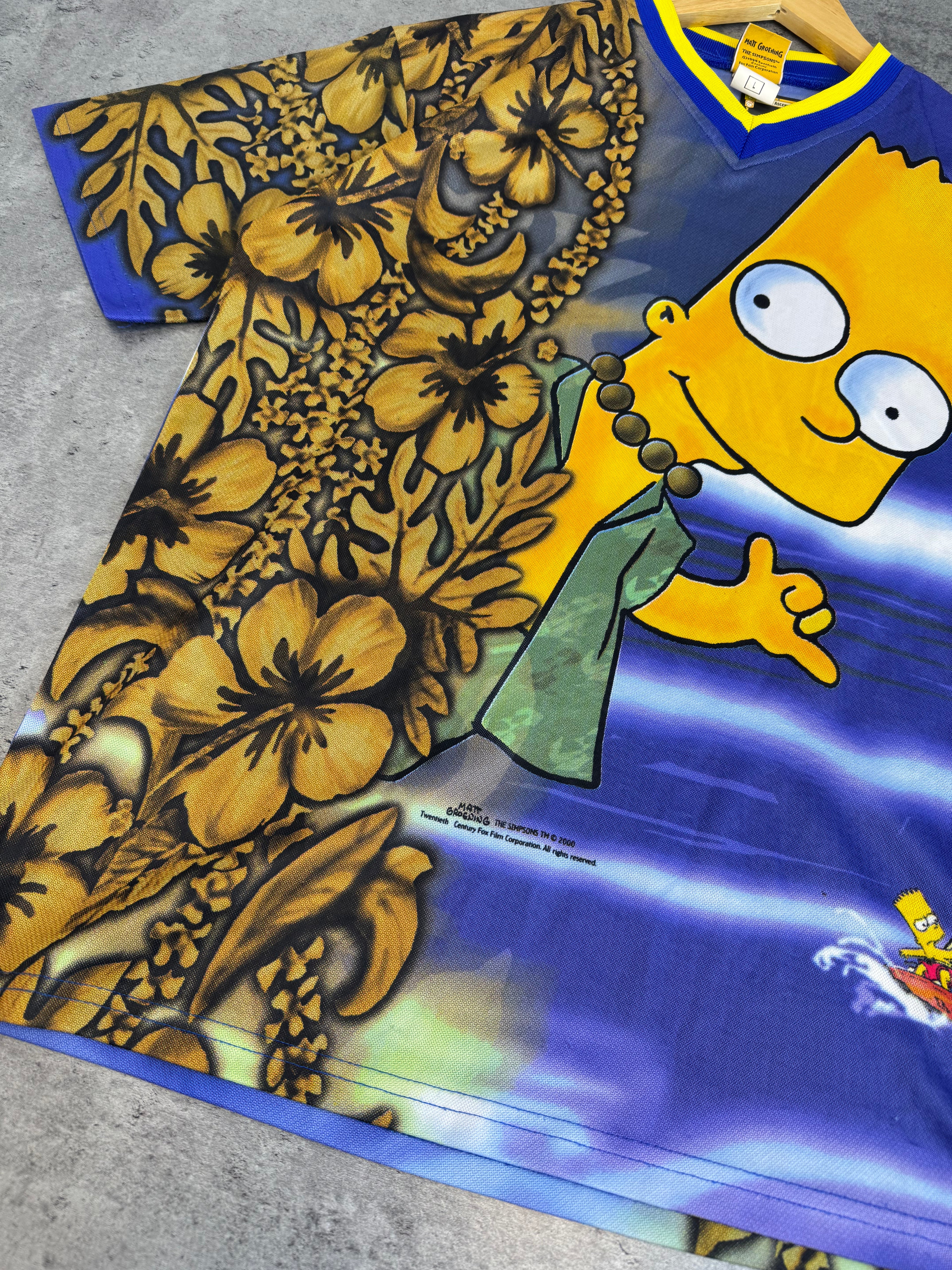 1999 Aloha Bart Simpsons 90s Vintage Simpsonowie Koszulka AOP Cartoon Fairy Hawaiian Wakacyjna