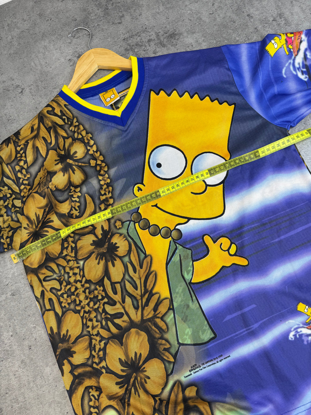 1999 Aloha Bart Simpsons 90s Vintage Simpsonowie Koszulka AOP Cartoon Fairy Hawaiian Wakacyjna