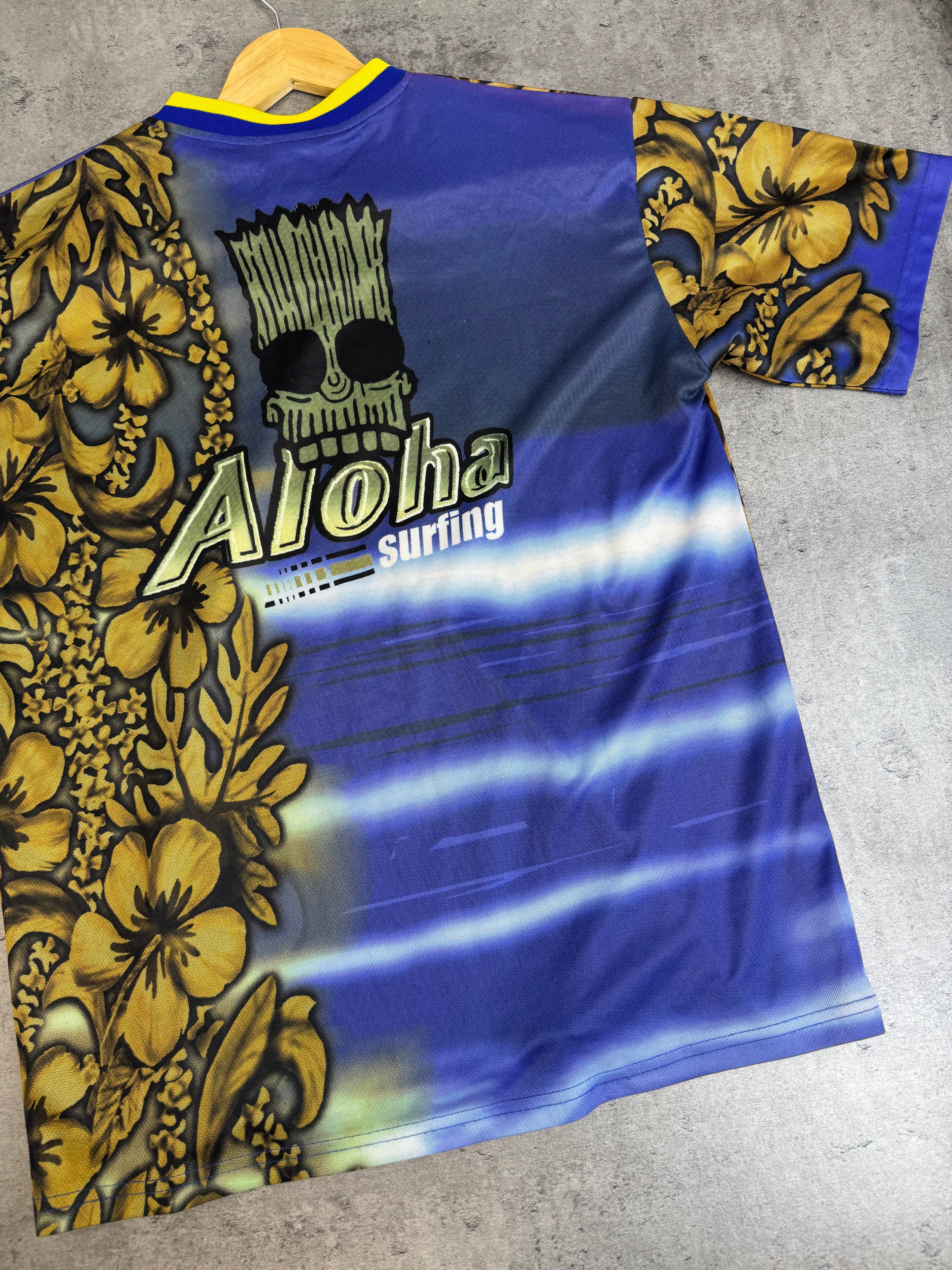 1999 Aloha Bart Simpsons 90s Vintage Simpsonowie Koszulka AOP Cartoon Fairy Hawaiian Wakacyjna