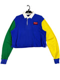 Polo by Ralph Lauren Cropped Top Koszulka z Długim Rękawem Hi Tech Vintage Style