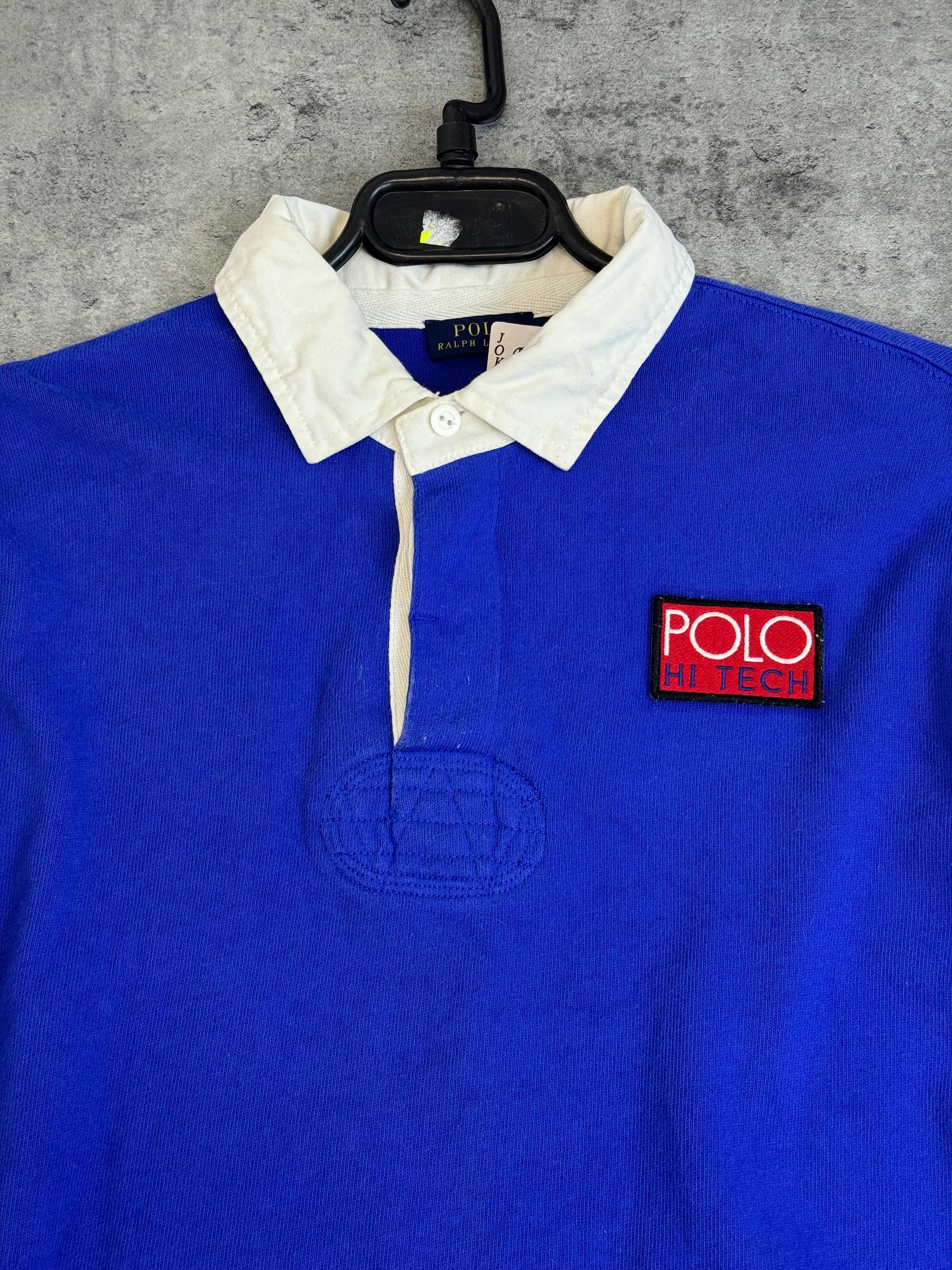Polo by Ralph Lauren Cropped Top Koszulka z Długim Rękawem Hi Tech Vintage Style