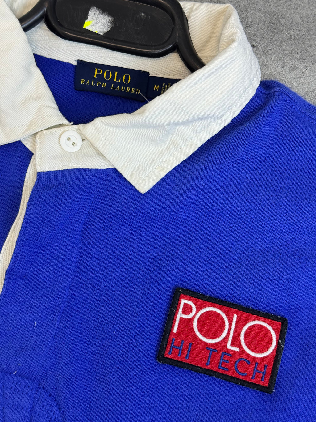 Polo by Ralph Lauren Cropped Top Koszulka z Długim Rękawem Hi Tech Vintage Style