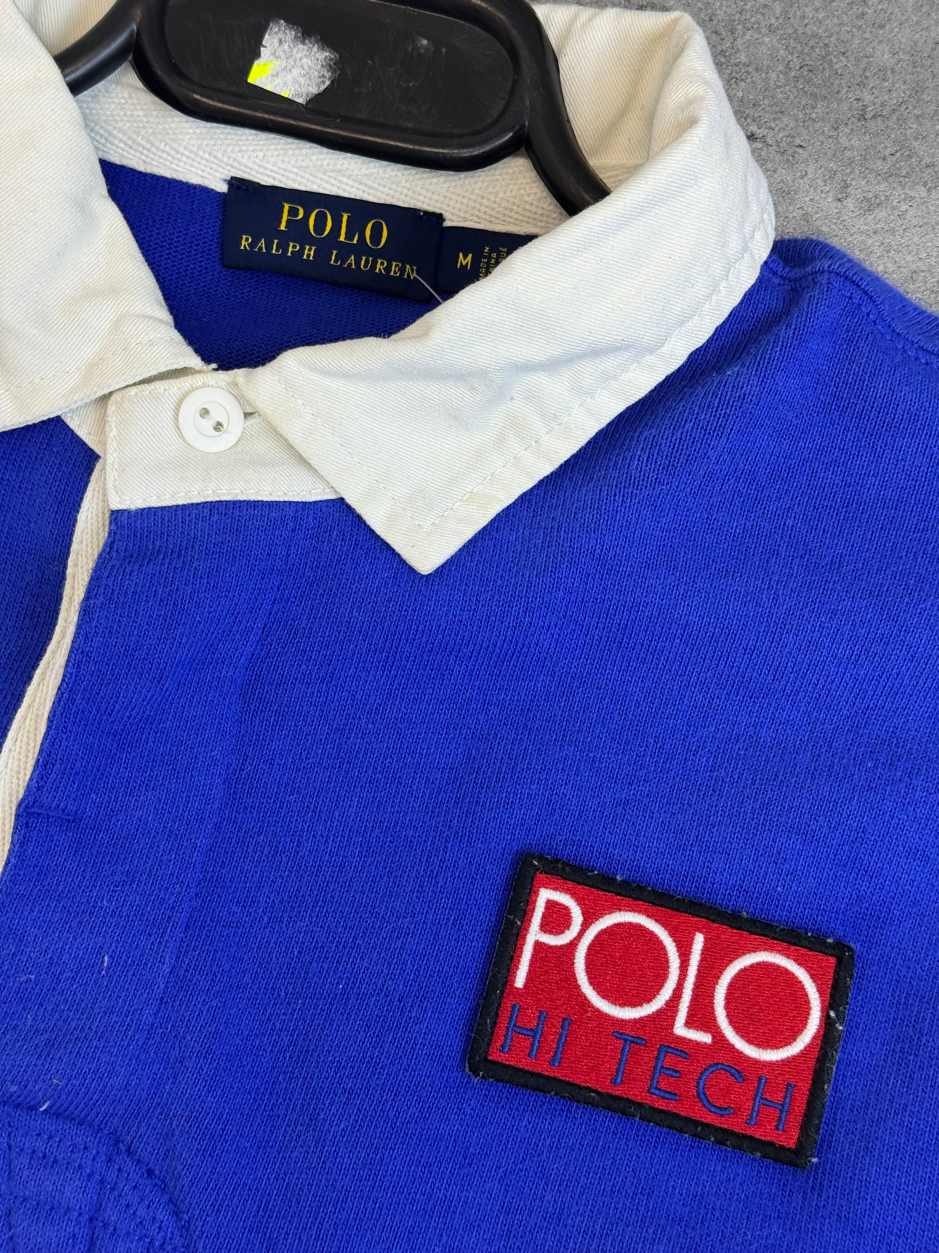 Polo by Ralph Lauren Cropped Top Koszulka z Długim Rękawem Hi Tech Vintage Style