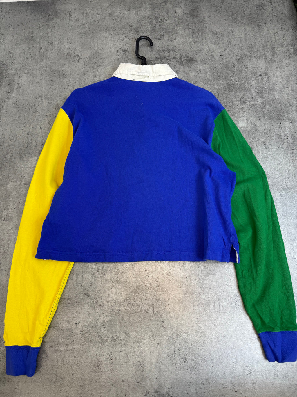 Polo by Ralph Lauren Cropped Top Koszulka z Długim Rękawem Hi Tech Vintage Style