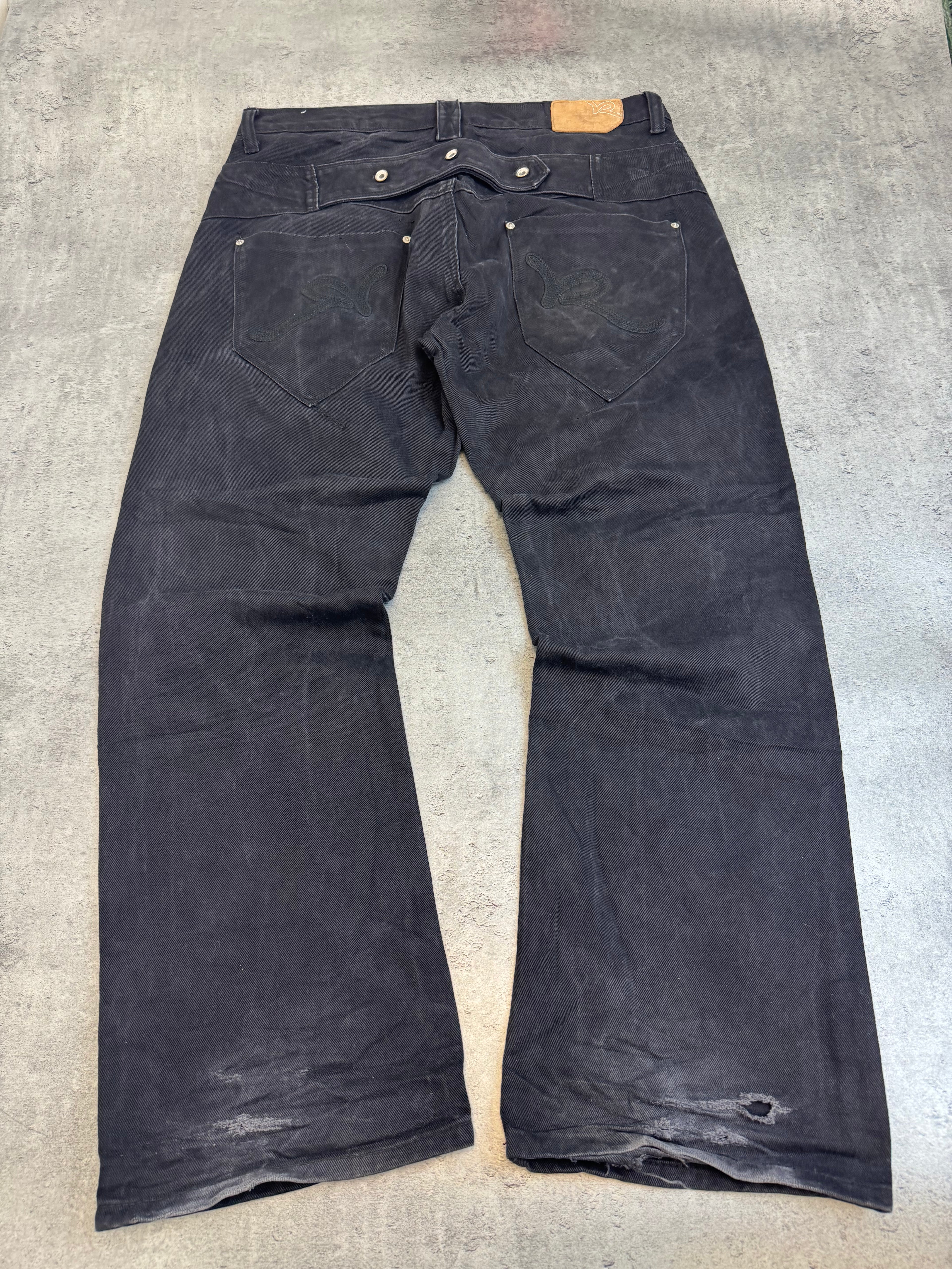 Rocawear Baggy Jeans Spodnie y2k Vintage Czarne Na Deskę HipHop&nbsp;