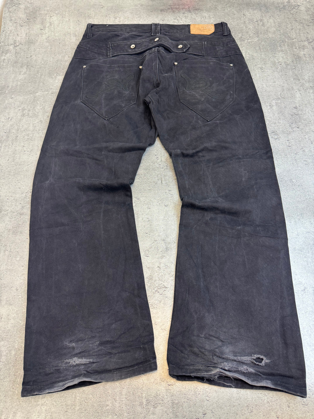 Rocawear Baggy Jeans Spodnie y2k Vintage Czarne Na Deskę HipHop&nbsp;