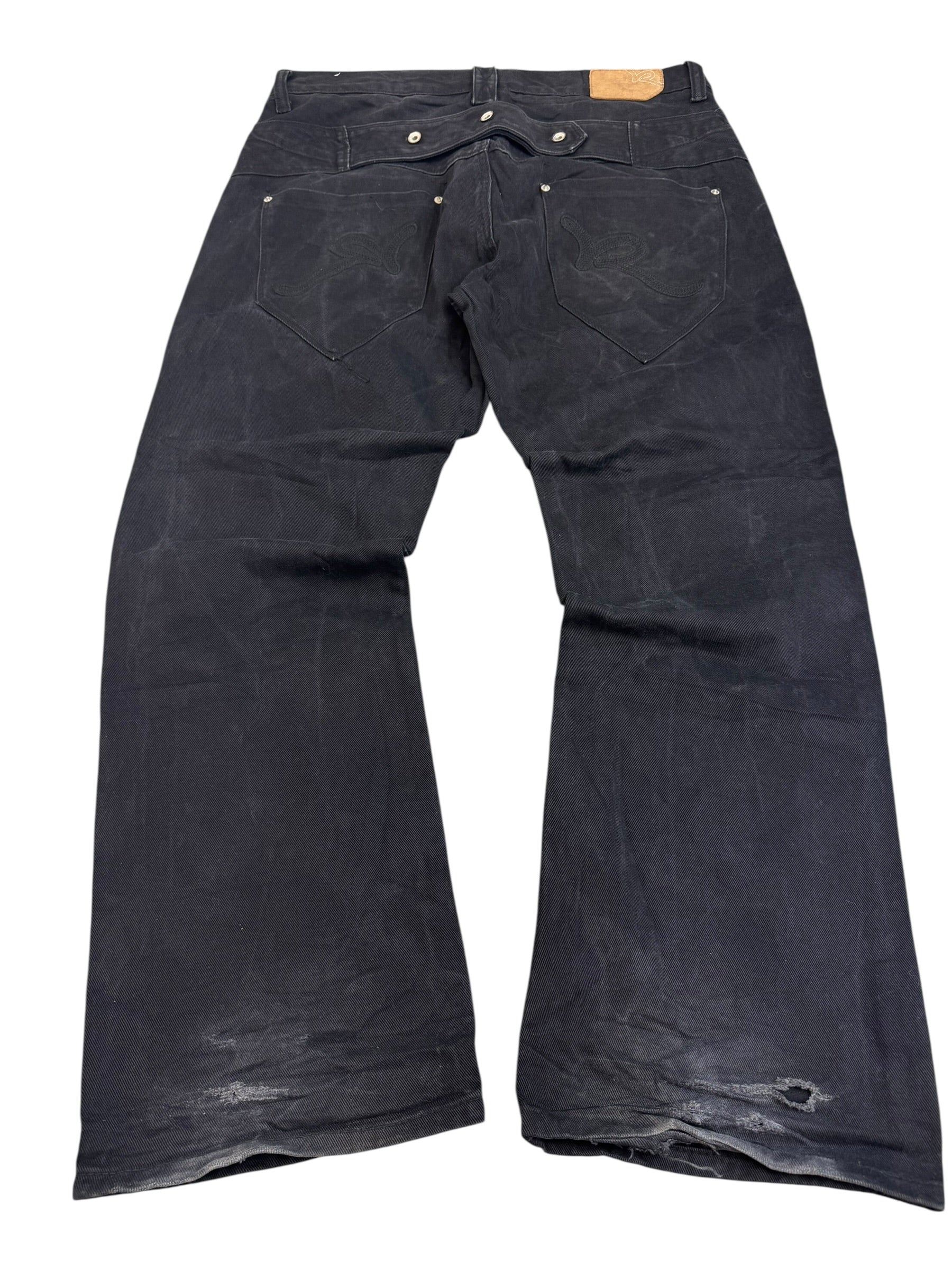 Rocawear Baggy Jeans Spodnie y2k Vintage Czarne Na Deskę HipHop&nbsp;