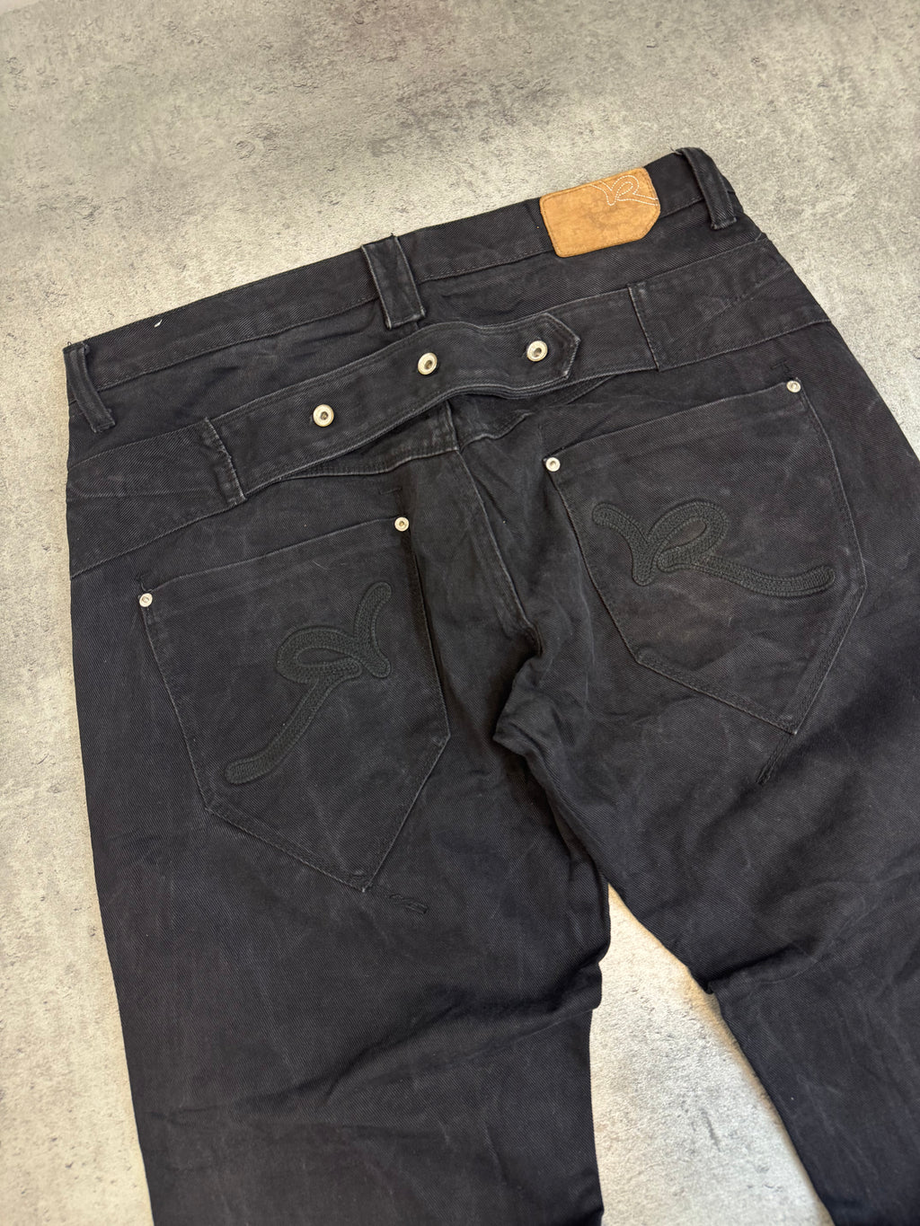 Rocawear Baggy Jeans Spodnie y2k Vintage Czarne Na Deskę HipHop&nbsp;