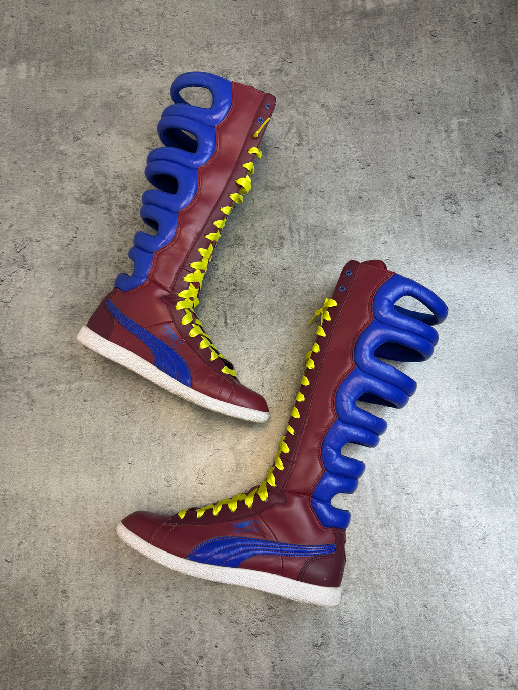 RARE 2000s Puma first Round Boot Sneakers Bokserskie Boxing Lace Up Wysokie Trampki Sportowe Archieve&nbsp;