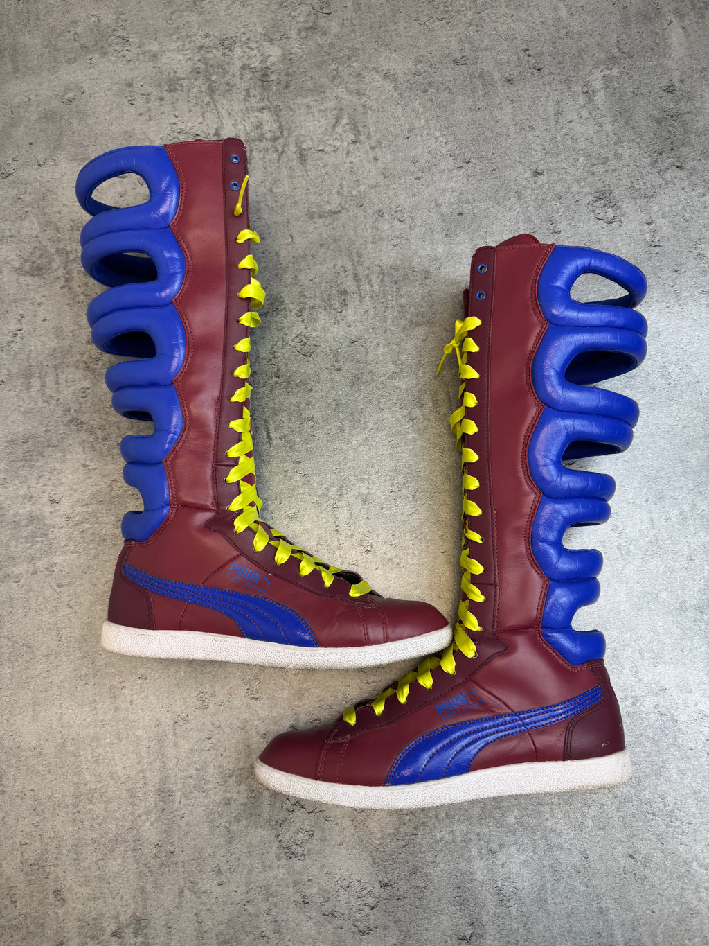RARE 2000s Puma first Round Boot Sneakers Bokserskie Boxing Lace Up Wysokie Trampki Sportowe Archieve&nbsp;