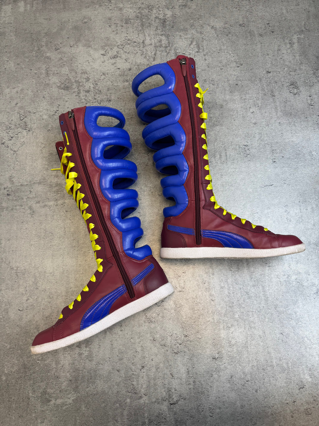 RARE 2000s Puma first Round Boot Sneakers Bokserskie Boxing Lace Up Wysokie Trampki Sportowe Archieve&nbsp;