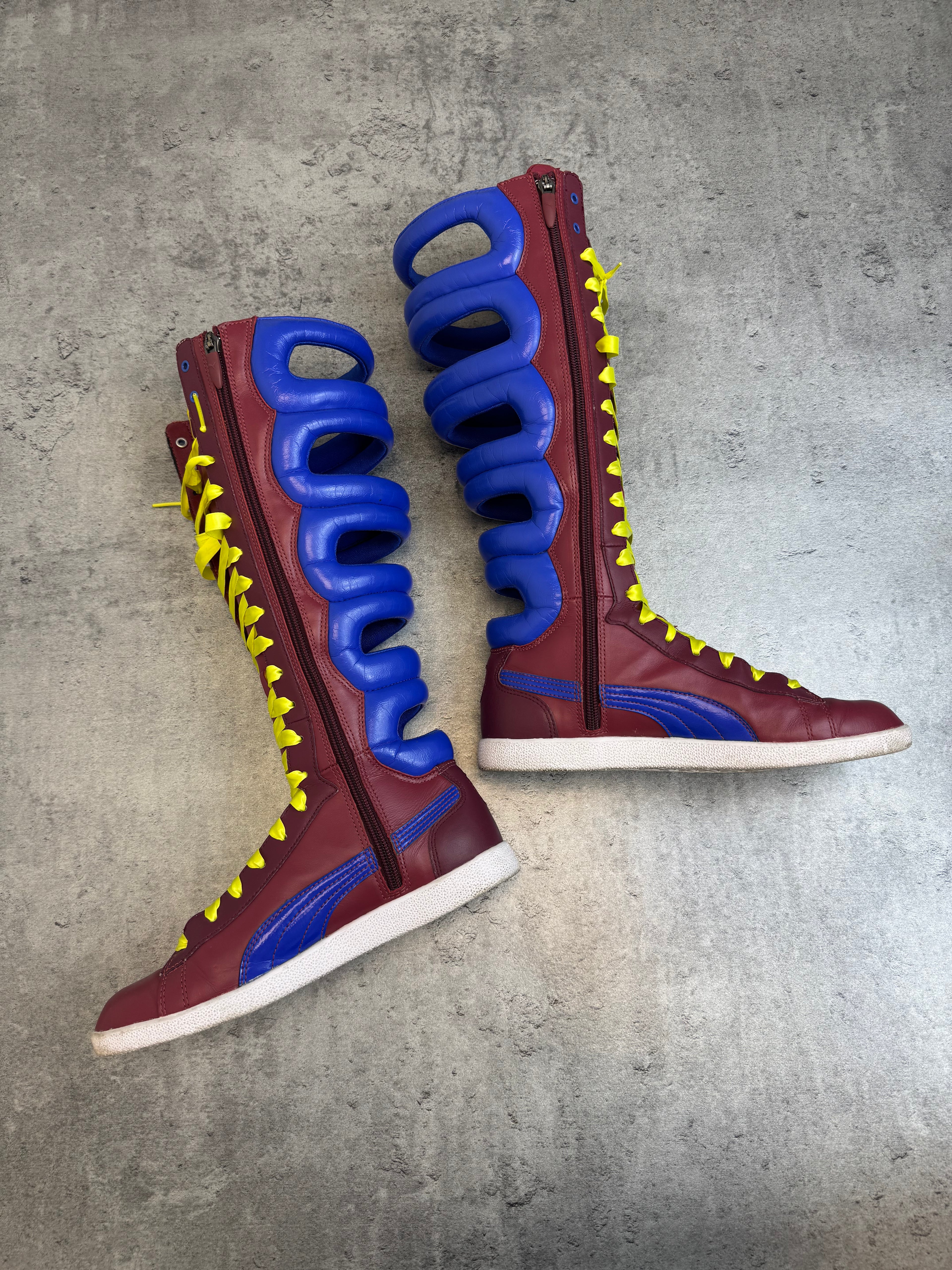 RARE 2000s Puma first Round Boot Sneakers Bokserskie Boxing Lace Up Wysokie Trampki Sportowe Archieve&nbsp;