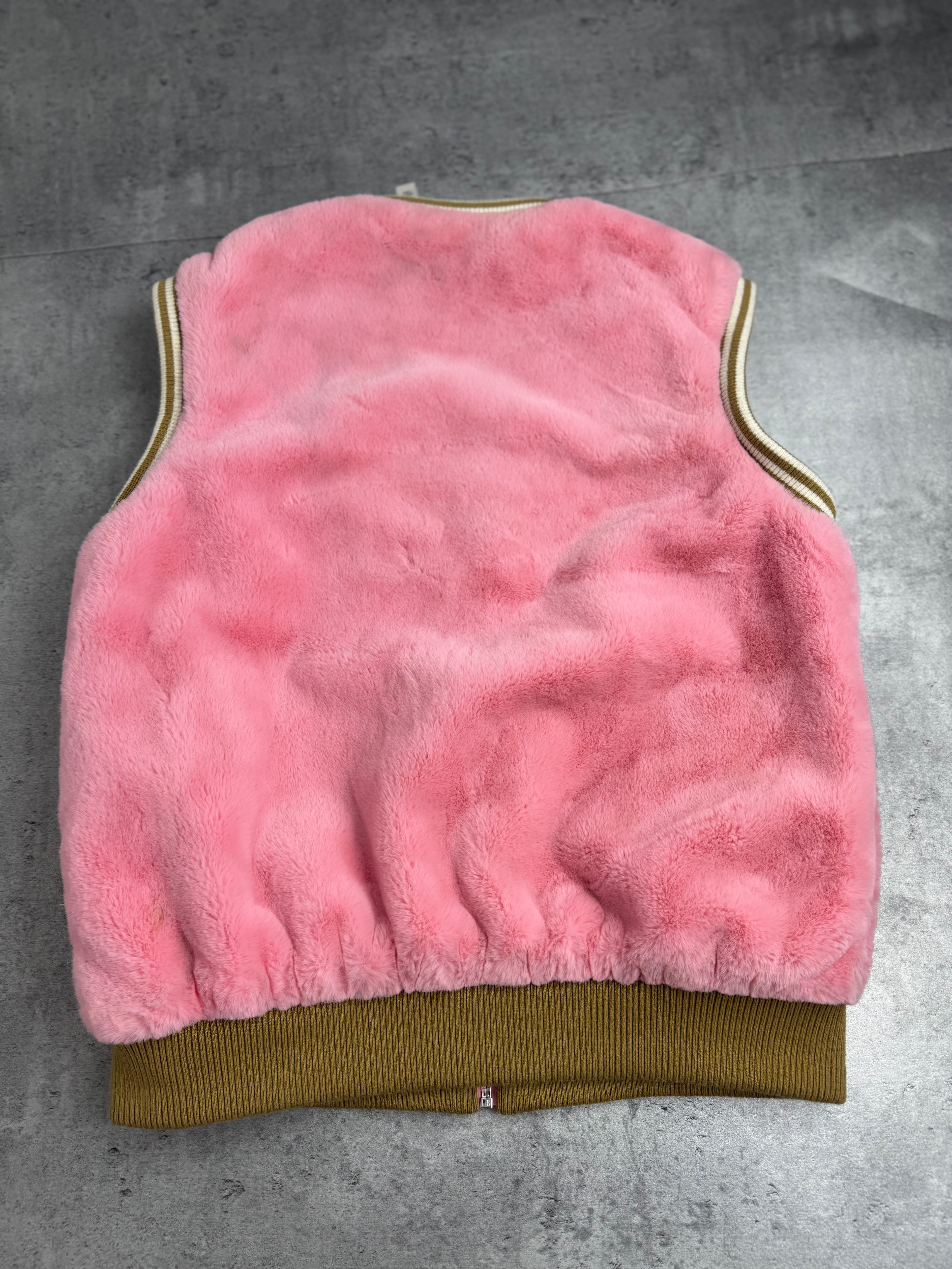 Adidas Originals Limited Edition Kamizelka Sherpa Fluffy Vest Pink Różowa Oldschool