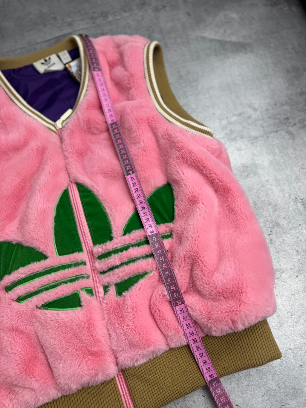 Adidas Originals Limited Edition Kamizelka Sherpa Fluffy Vest Pink Różowa Oldschool