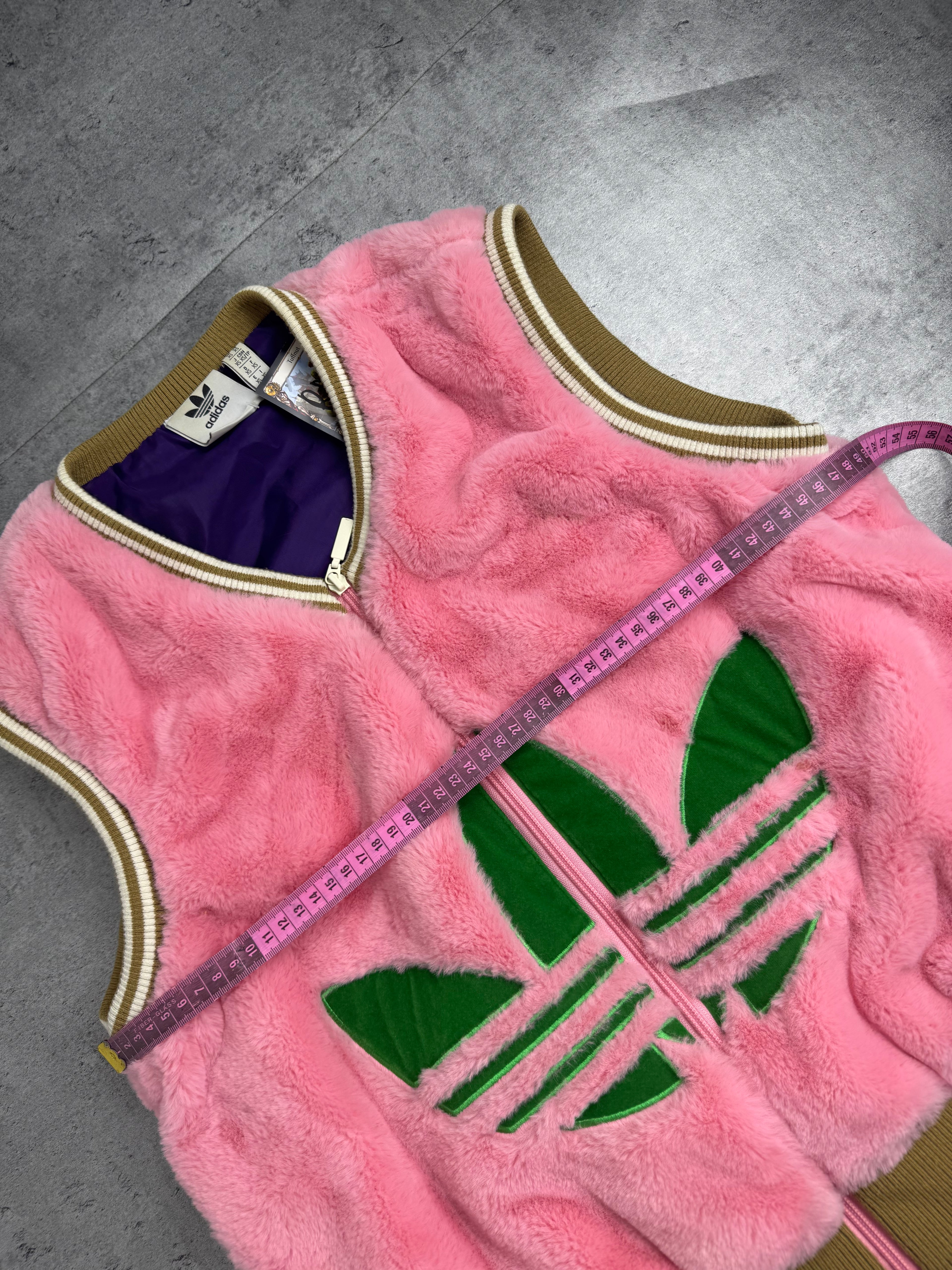 Adidas Originals Limited Edition Kamizelka Sherpa Fluffy Vest Pink Różowa Oldschool