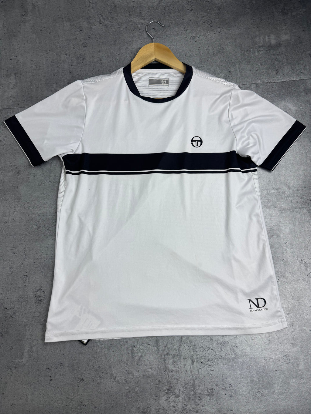 Sergio Tacchini x Novak Djokovic Tennis Y2K Dragon Graphic RARE Shirt Collab