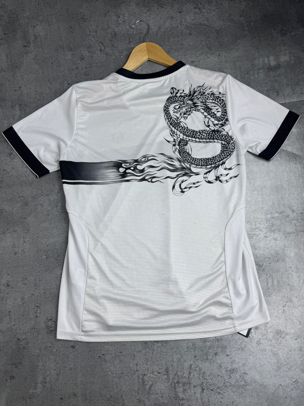 Sergio Tacchini x Novak Djokovic Tennis Y2K Dragon Graphic RARE Shirt Collab