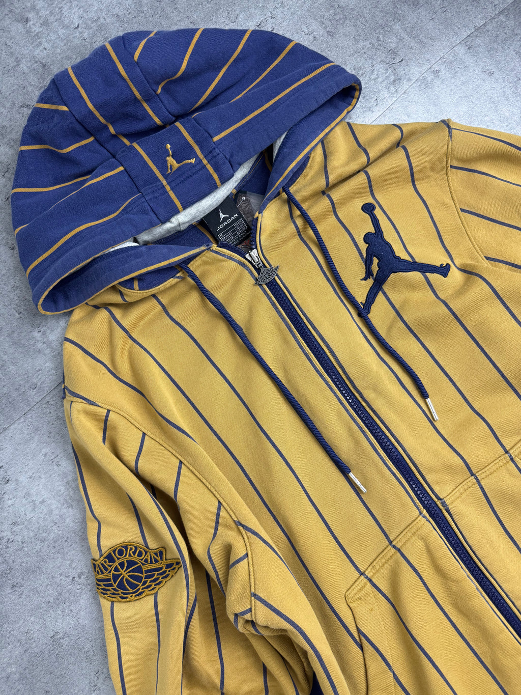 Air Jordan Zip Up 2000s Baggy Oversized HipHop Bluza Rozpinana z Kapturem Zip Up Hoodie Koszykarska NBA