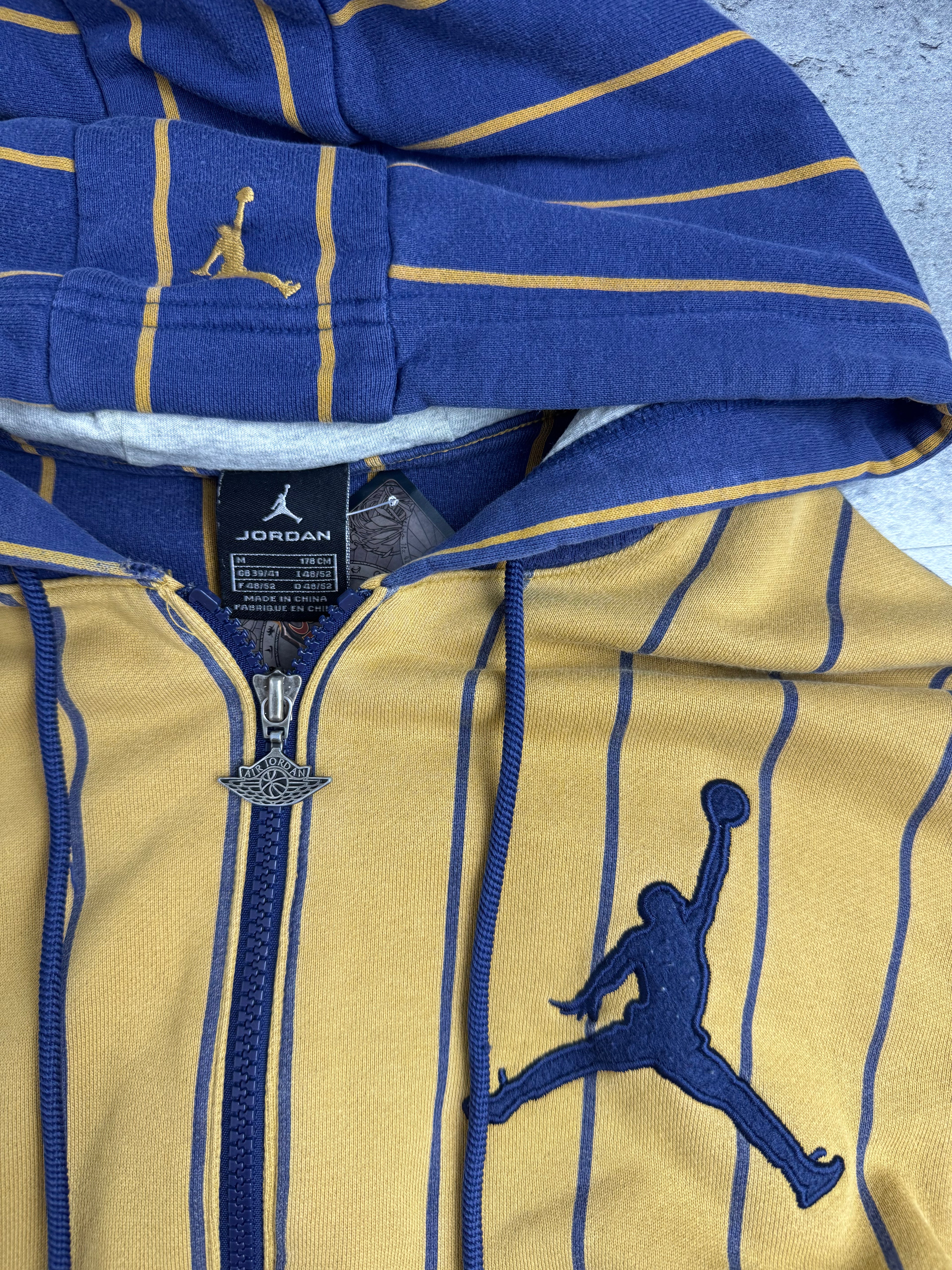 Air Jordan Zip Up 2000s Baggy Oversized HipHop Bluza Rozpinana z Kapturem Zip Up Hoodie Koszykarska NBA