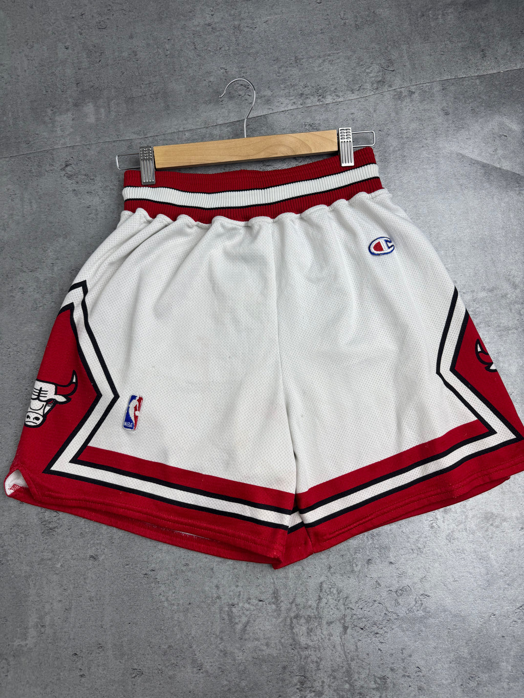90s Vintage Chicago Bulls Spodenki Champion Mesh Meczowe Michael Jordan Koszykarskie Basketball NBA