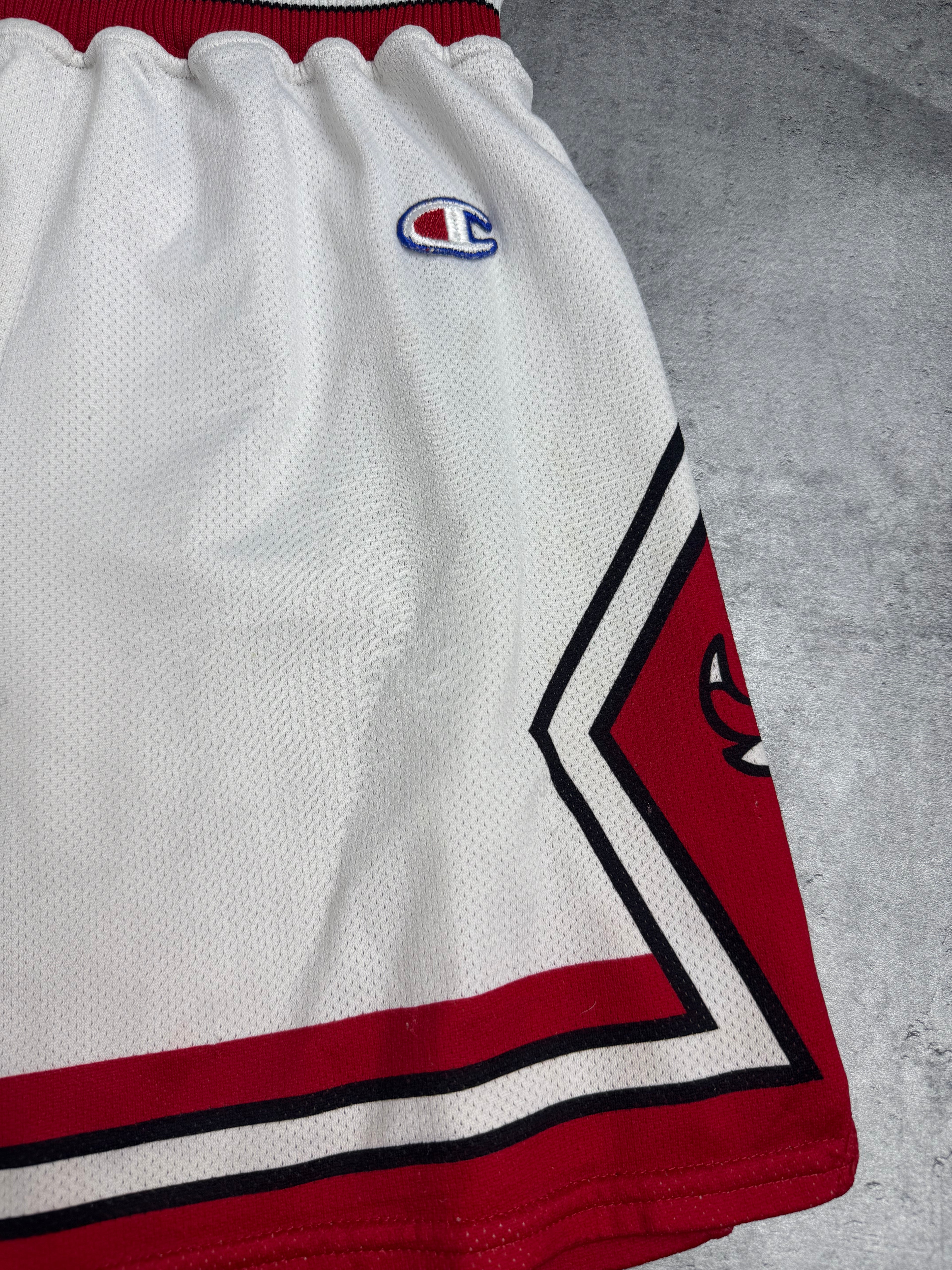 90s Vintage Chicago Bulls Spodenki Champion Mesh Meczowe Michael Jordan Koszykarskie Basketball NBA