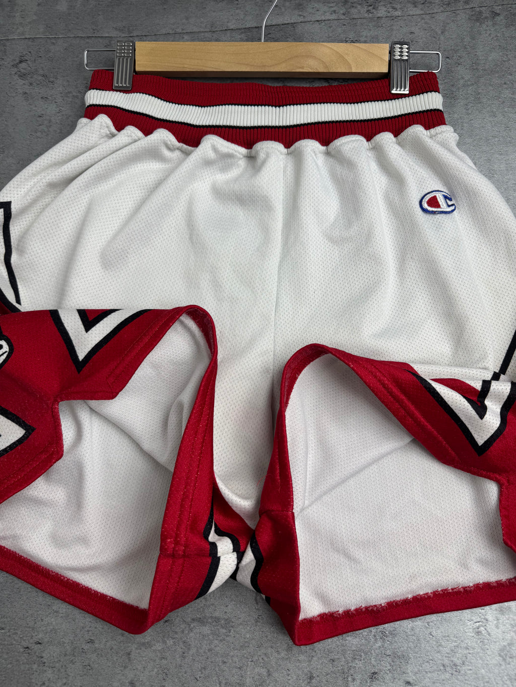90s Vintage Chicago Bulls Spodenki Champion Mesh Meczowe Michael Jordan Koszykarskie Basketball NBA