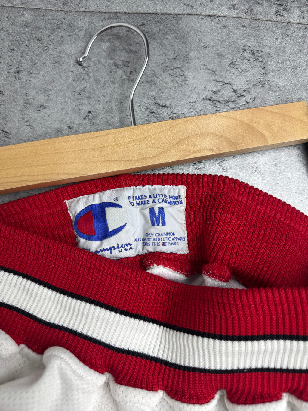 90s Vintage Chicago Bulls Spodenki Champion Mesh Meczowe Michael Jordan Koszykarskie Basketball NBA