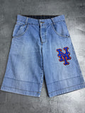 New York Mets Vintage Y2K 2000s Baggy Jorts Spodenki Majestic Skate 90s