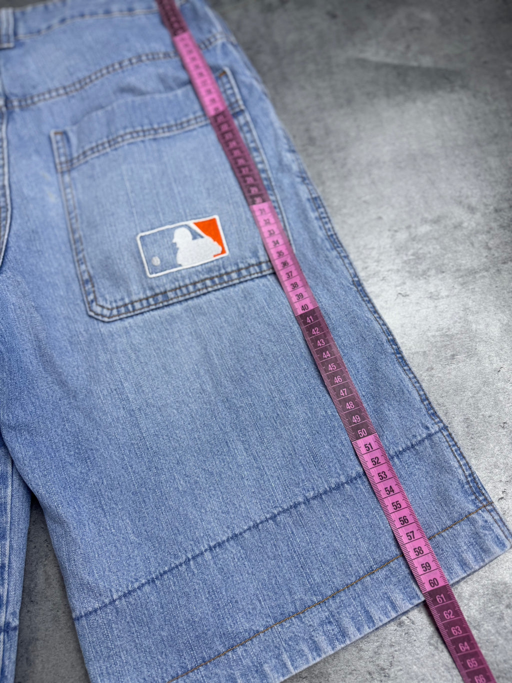 New York Mets Vintage Y2K 2000s Baggy Jorts Spodenki Majestic Skate 90s