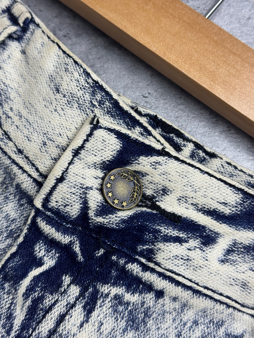 New York International Sportswear Baggy Jorts Spodenki Jeansowe 90s
