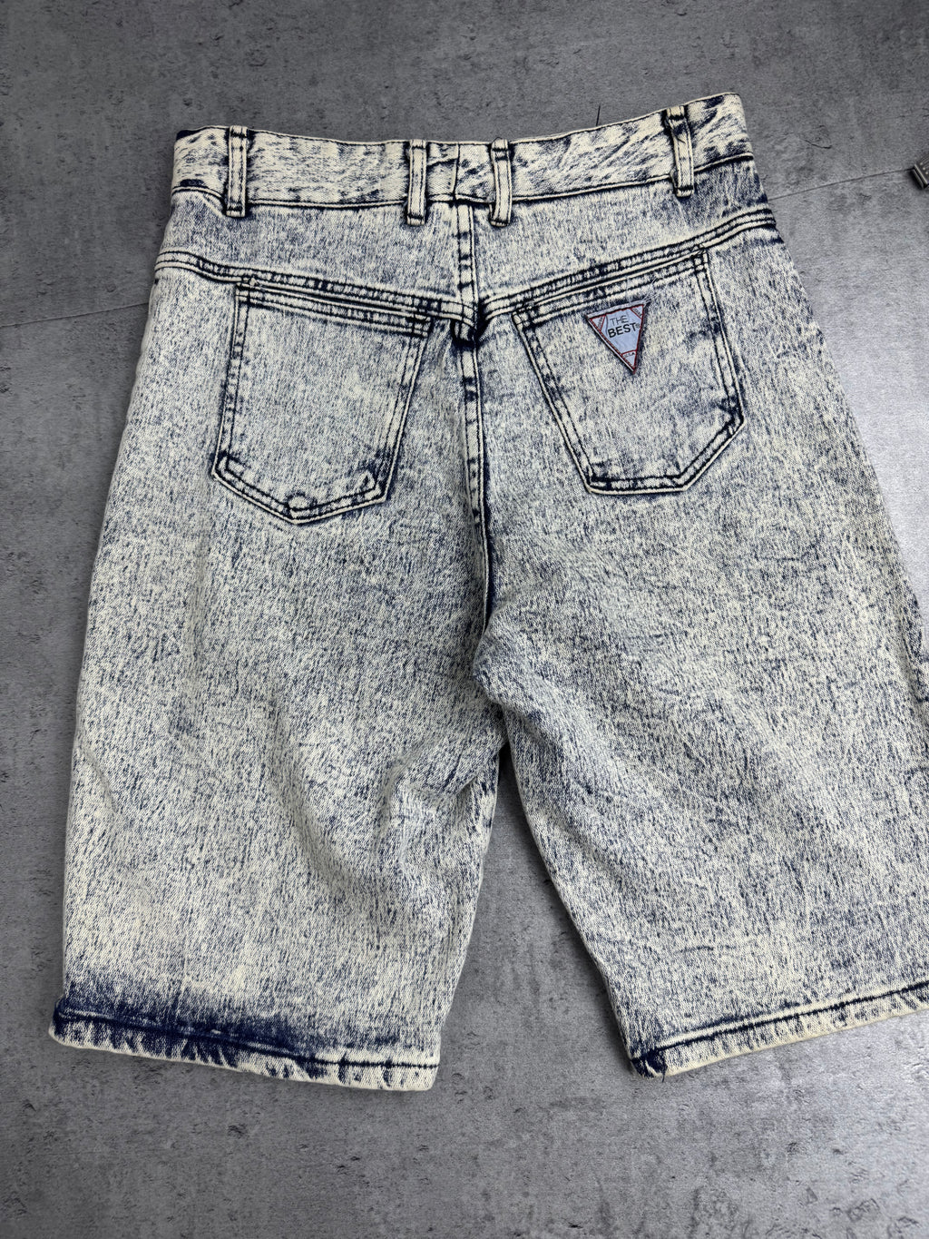 New York International Sportswear Baggy Jorts Spodenki Jeansowe 90s