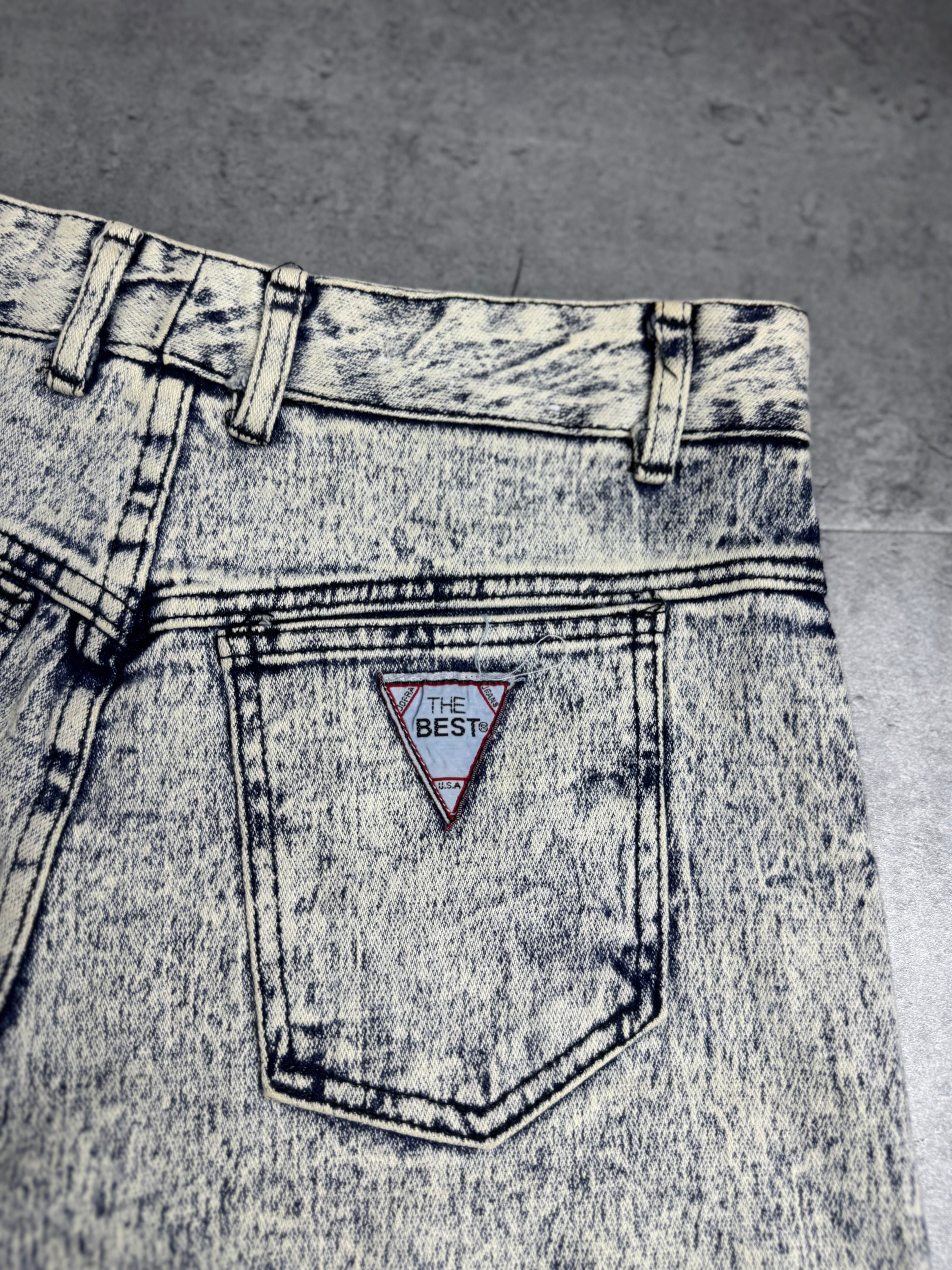 New York International Sportswear Baggy Jorts Spodenki Jeansowe 90s