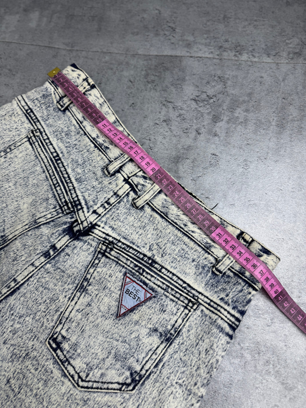 New York International Sportswear Baggy Jorts Spodenki Jeansowe 90s