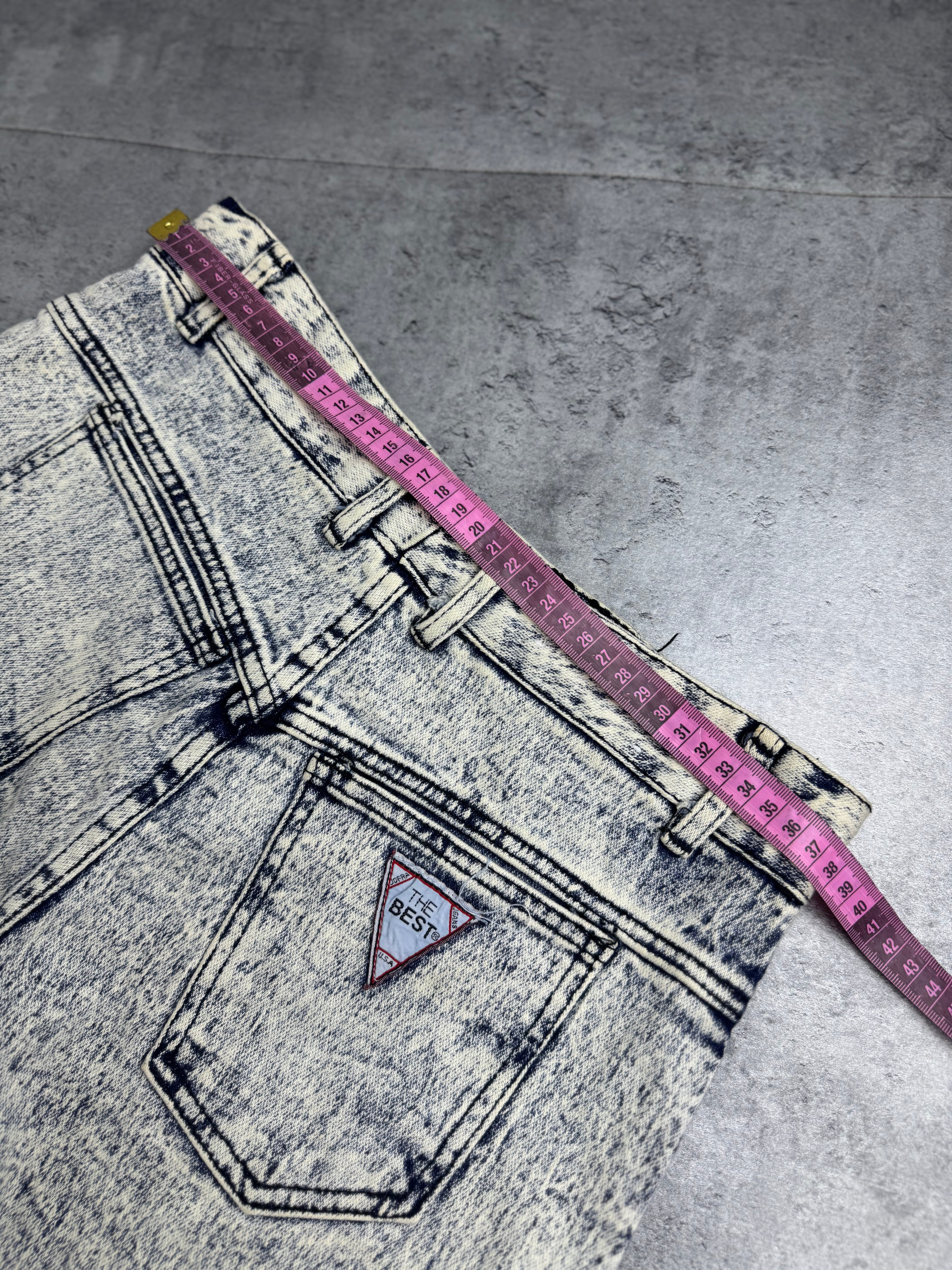 New York International Sportswear Baggy Jorts Spodenki Jeansowe 90s