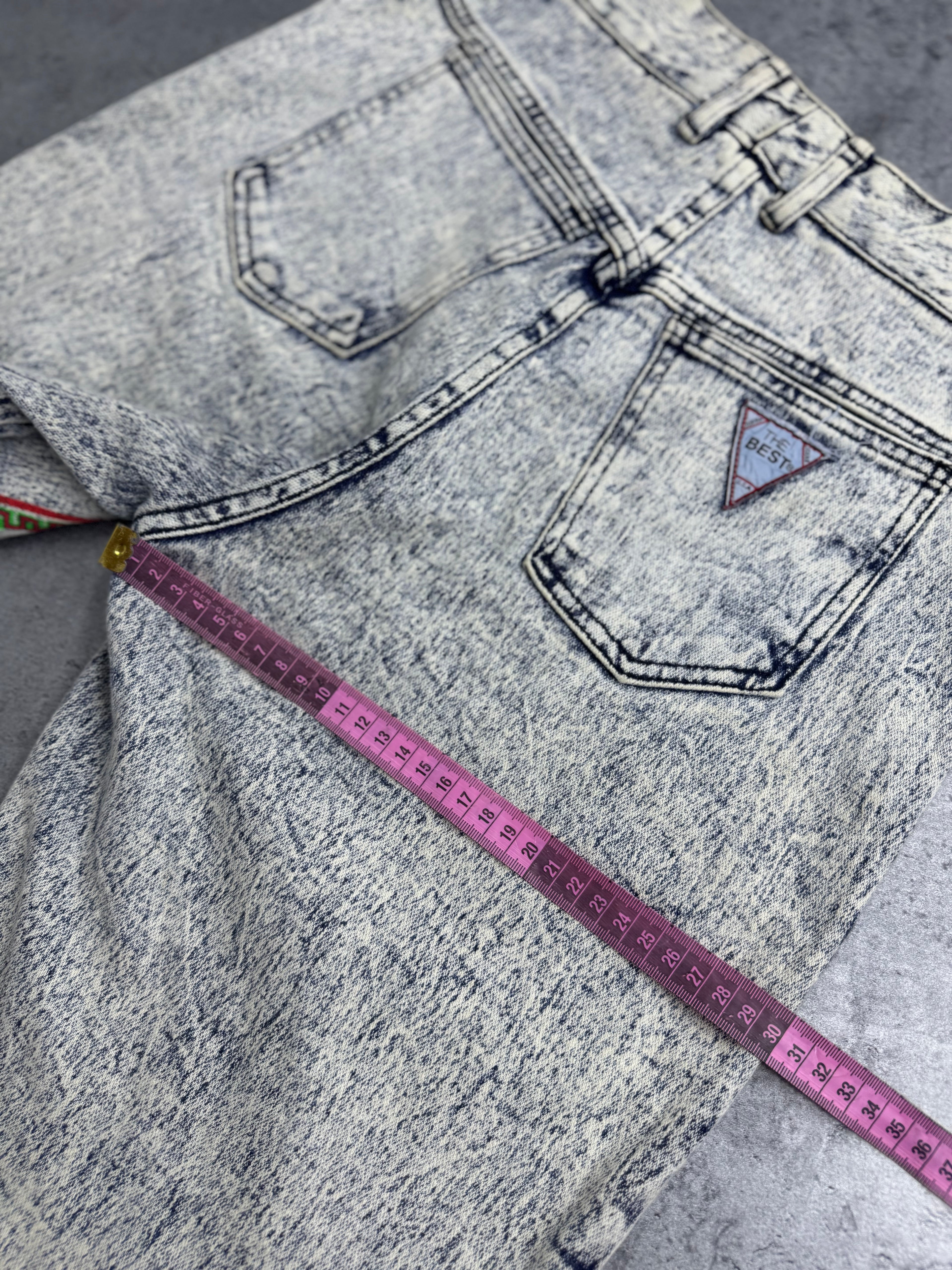 New York International Sportswear Baggy Jorts Spodenki Jeansowe 90s
